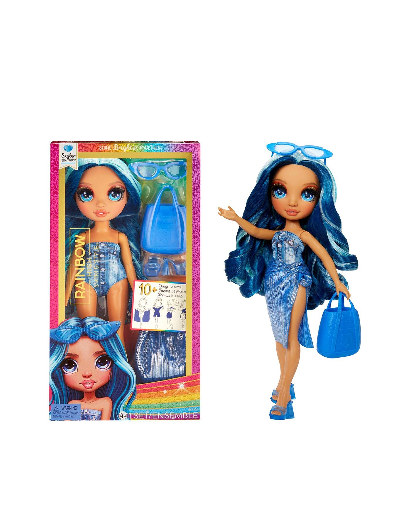 Image 1 of 7 of Rainbow High Rainbow High Swim &amp; Style Doll - Skyler (Blue)