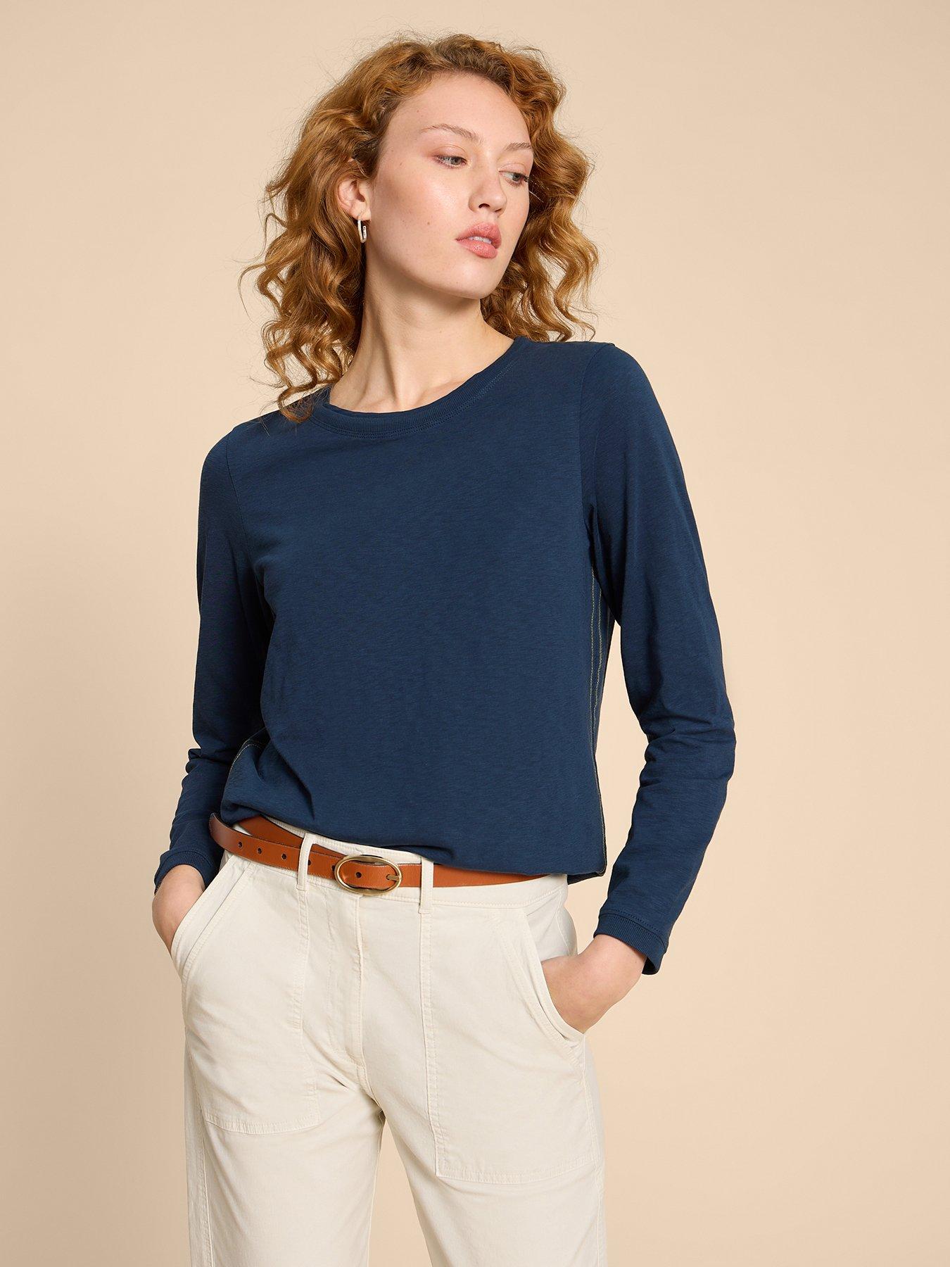White Stuff Clara T-Shirt - Navy