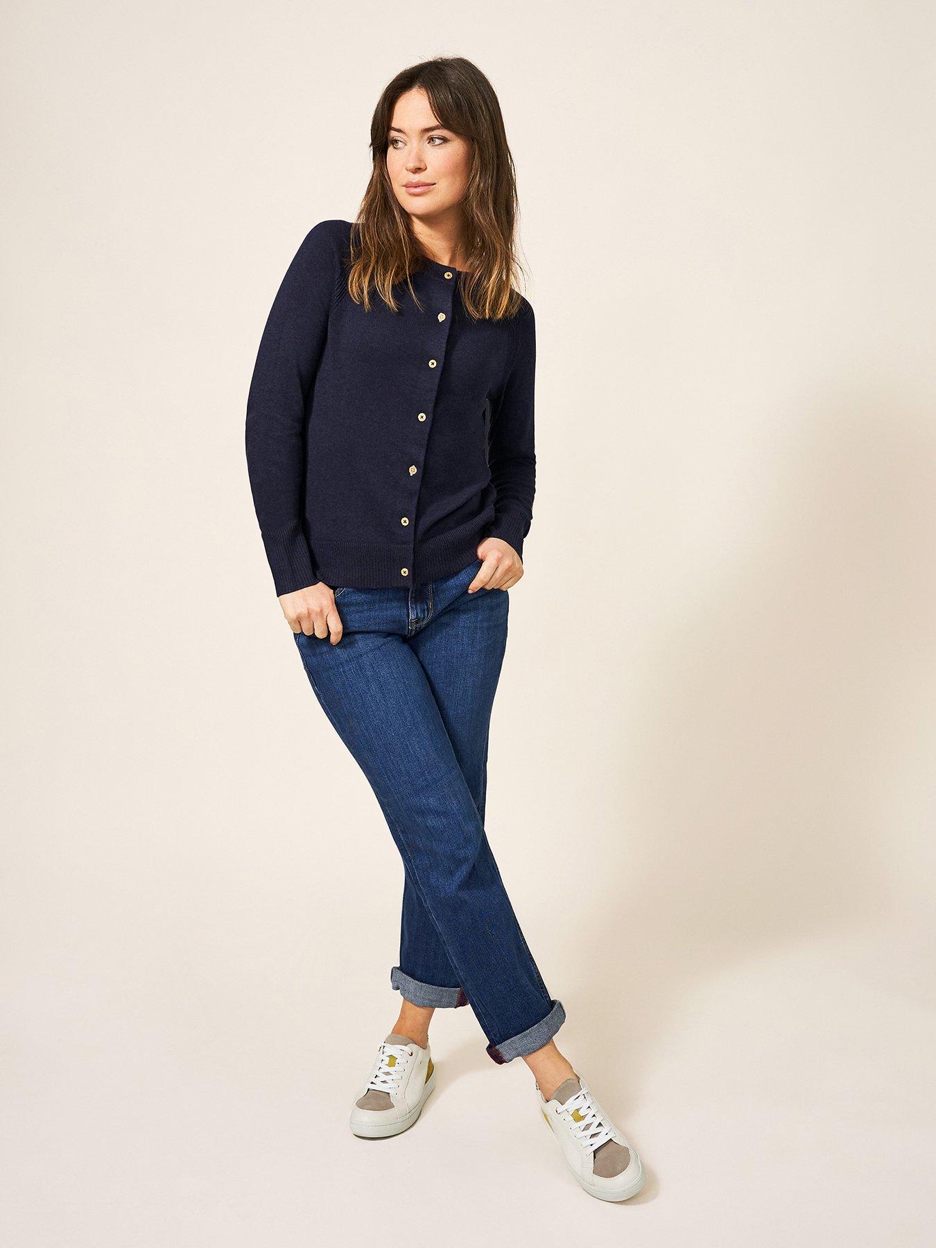 Image 1 of 6 of White Stuff Lulu Cardigan - Navy
