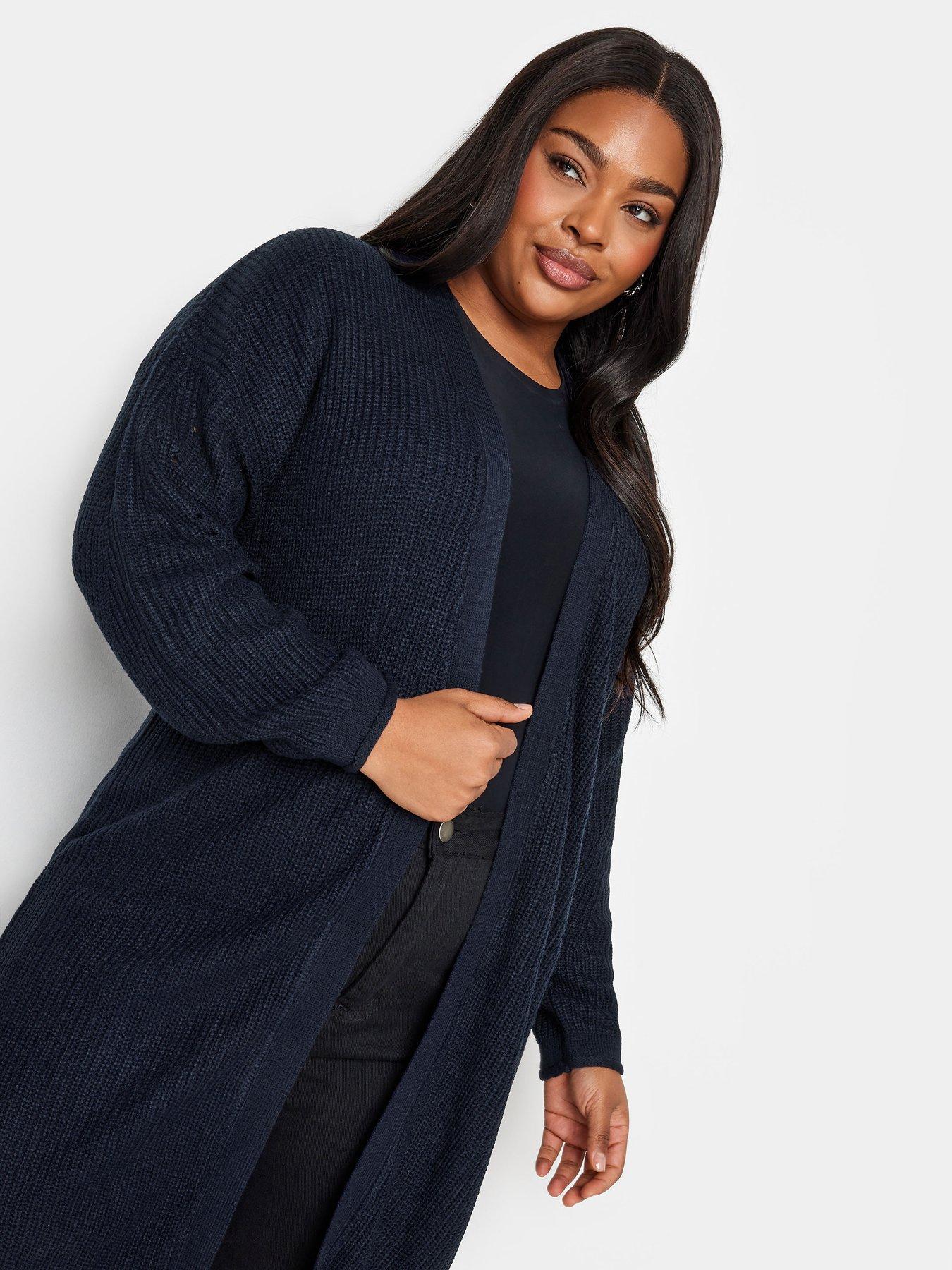 yours-curve-opp-cardigan-blueoutfit