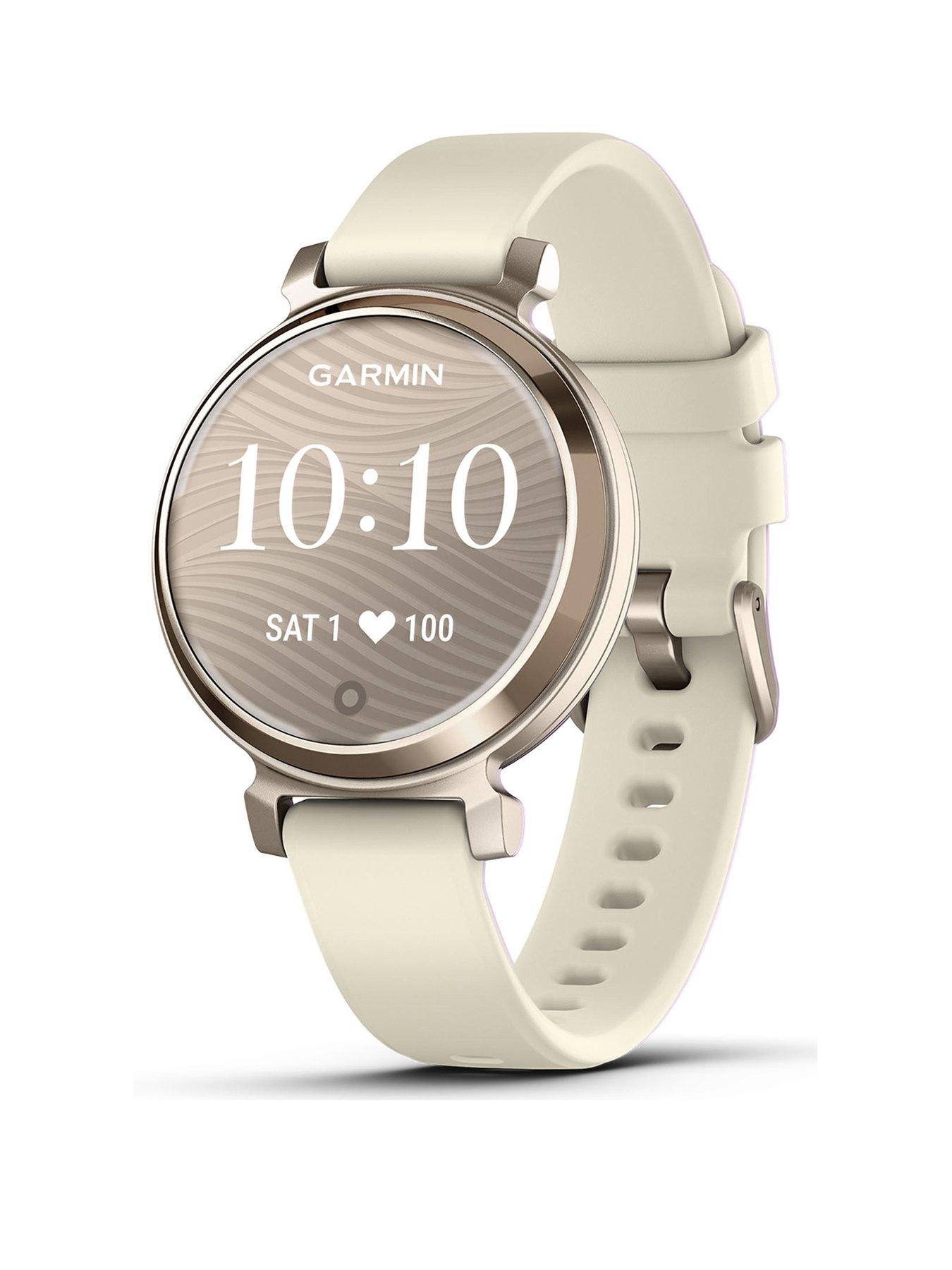 garmin-garmin-lily-2-cream-gold-case-with-coconut-silicone-band