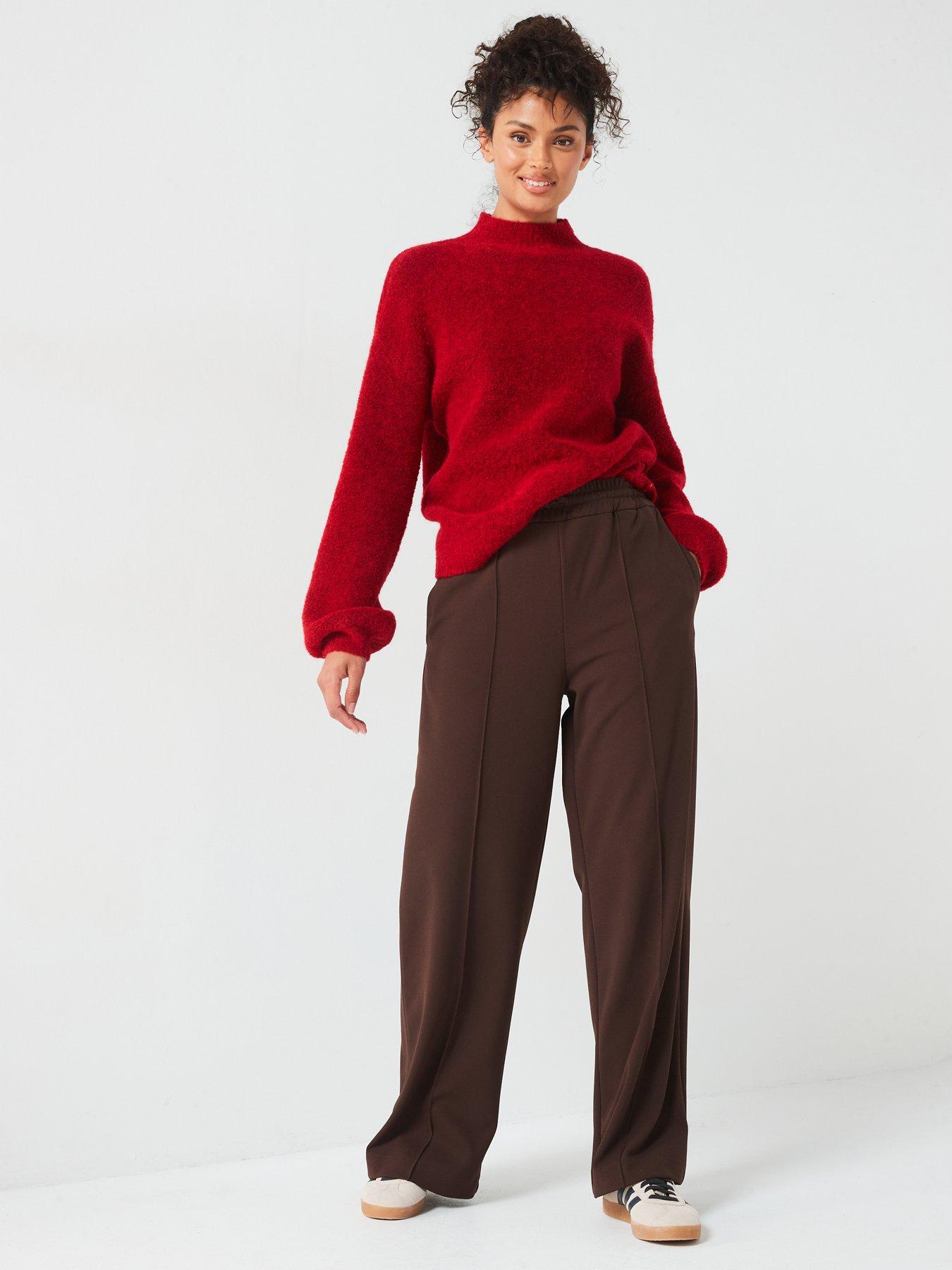 v-by-very-funnel-neck-balloon-sleeve-jumper-with-woolnbsp-redback