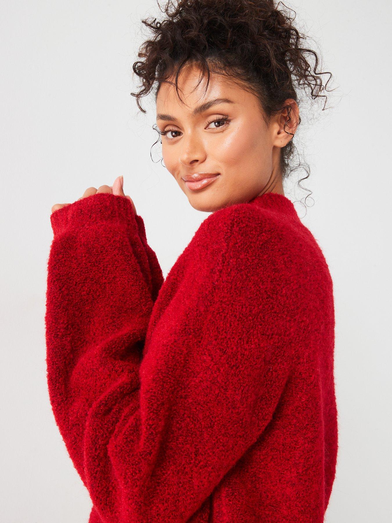 v-by-very-funnel-neck-balloon-sleeve-jumper-with-woolnbsp-redoutfit