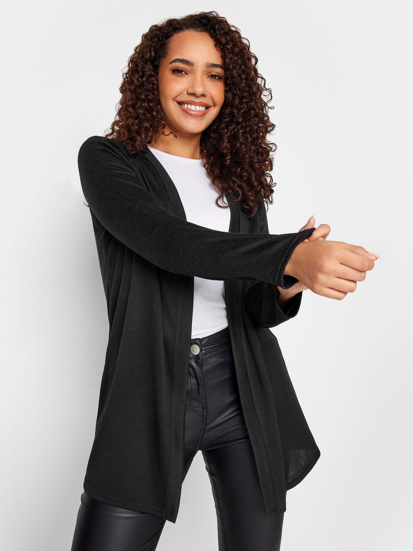 mco-black-plain-cardigan