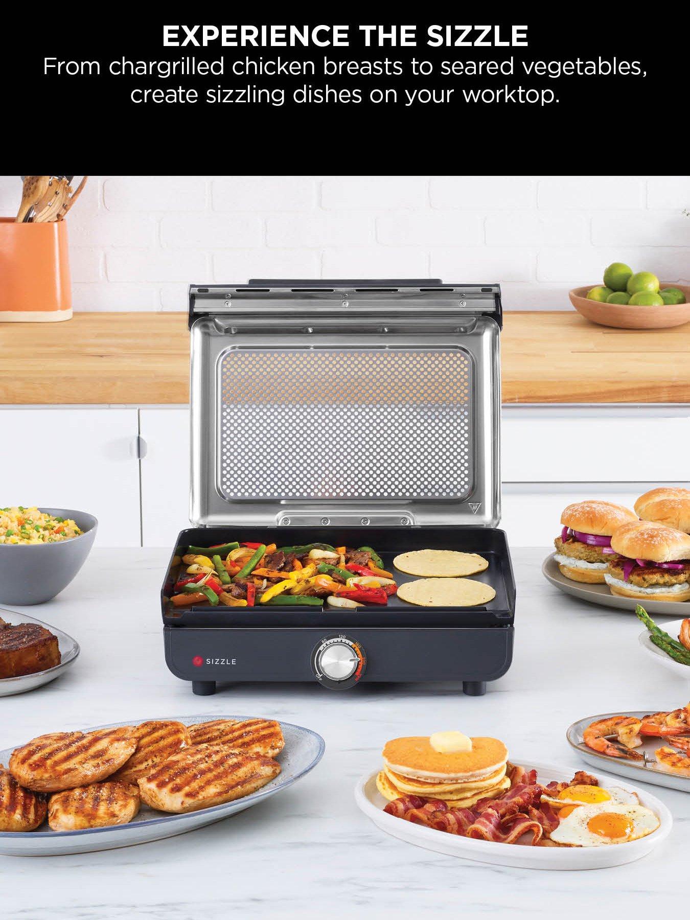 Image 2 of 7 of NINJA Ninja Sizzle Low Smoke Indoor Grill &amp; Flat Plate GR101UK