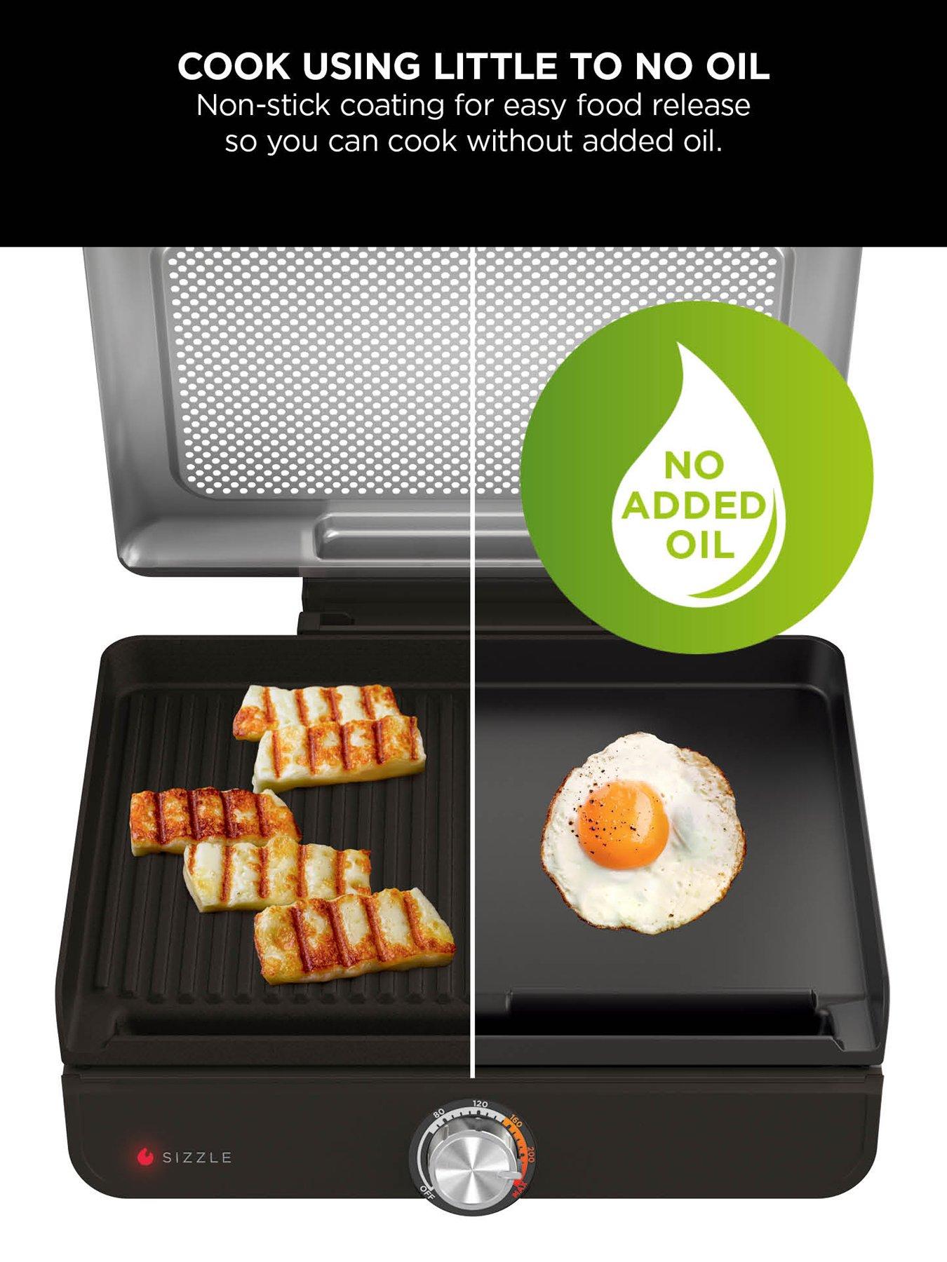Image 4 of 7 of NINJA Ninja Sizzle Low Smoke Indoor Grill &amp; Flat Plate GR101UK
