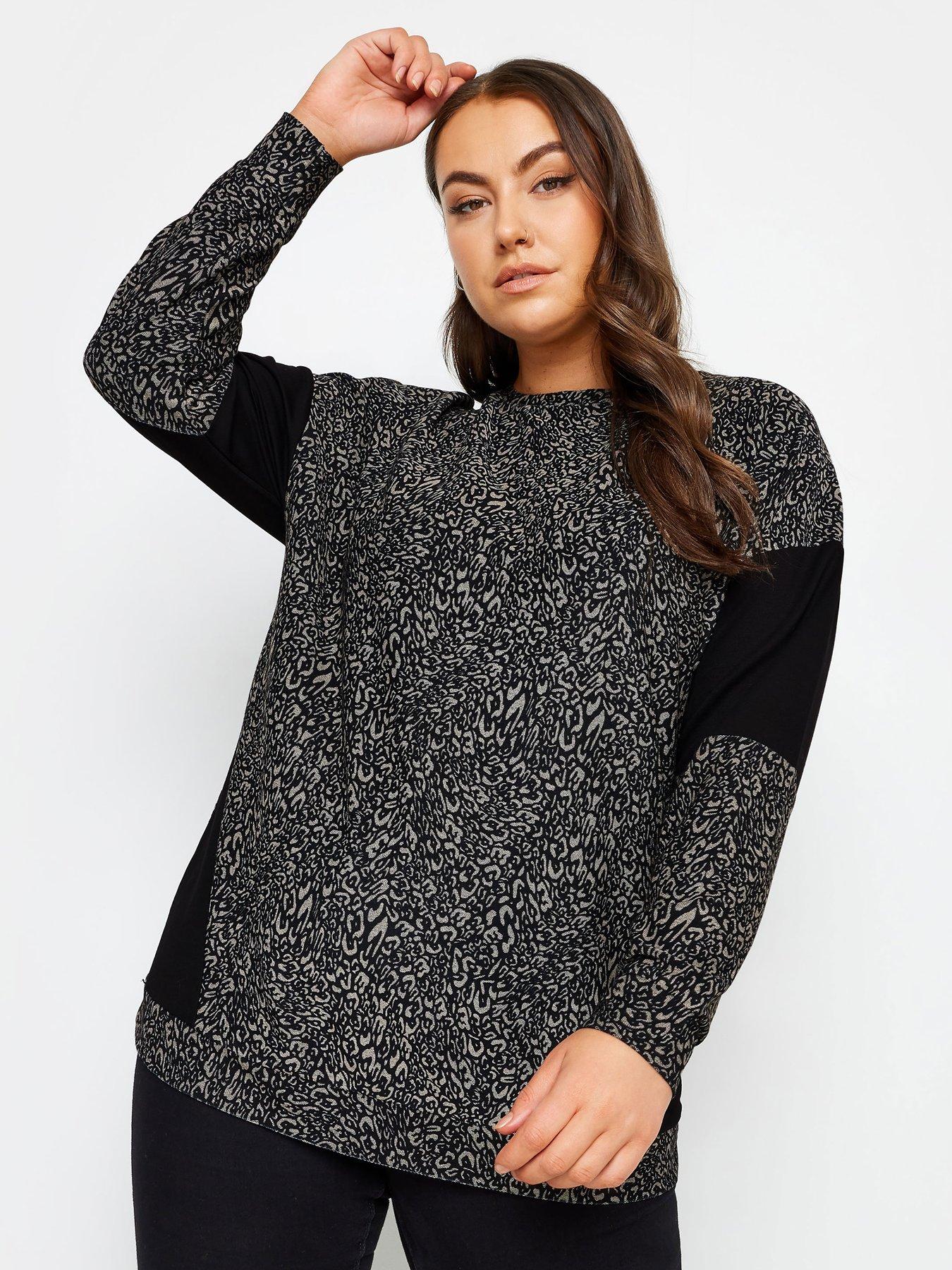 yours-curve-leo-printed-sweatshirt-black