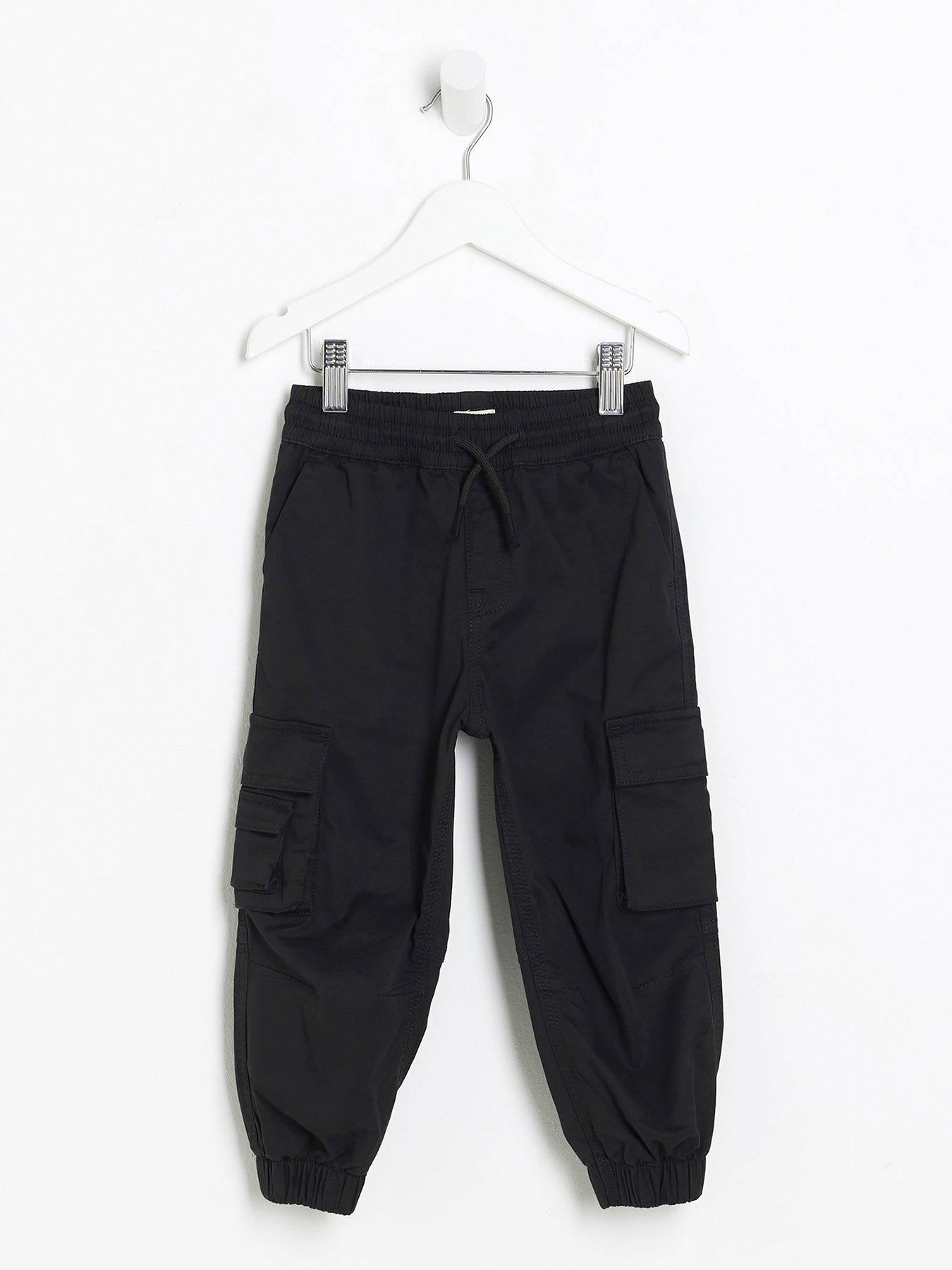 river-island-mini-mini-boys-tech-cargo-trouser-black