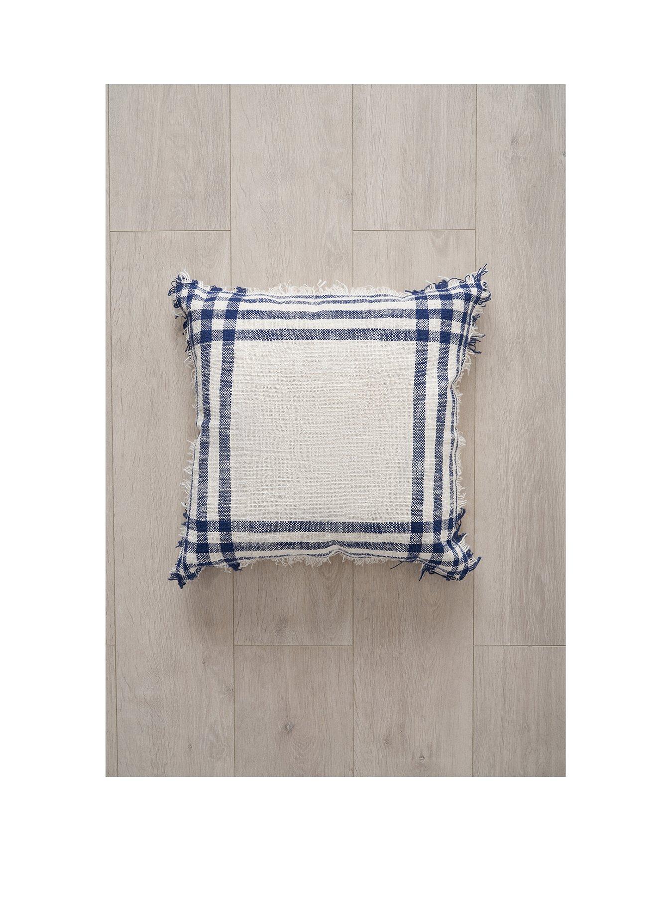 Image 2 of 6 of The Very Collection Tula Check Cushion