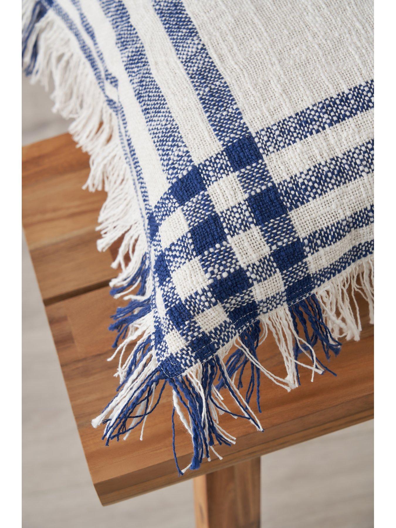 Image 4 of 6 of The Very Collection Tula Check Cushion