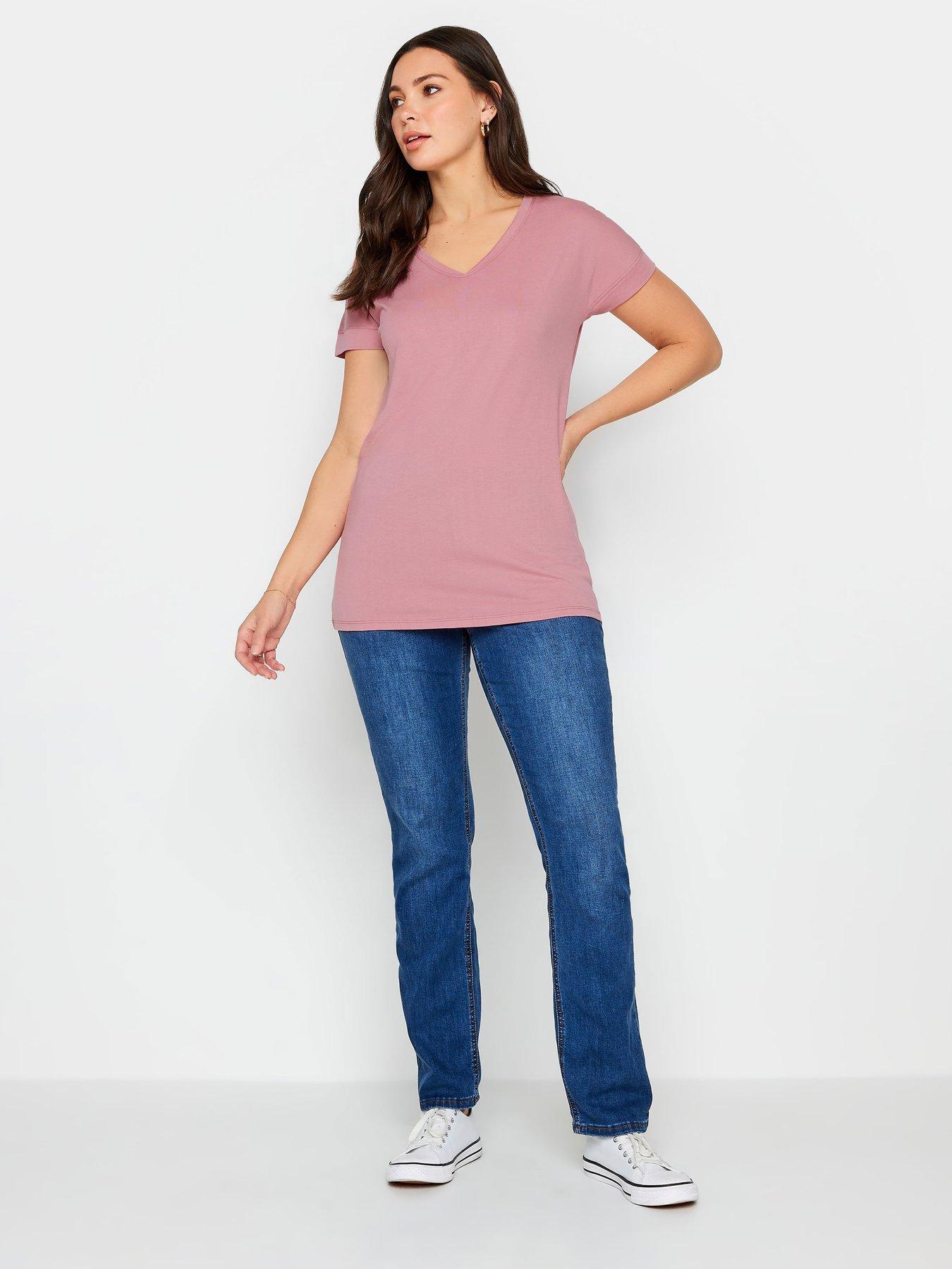 long-tall-sally-tall-premium-pink-modal-v-neck-teeback