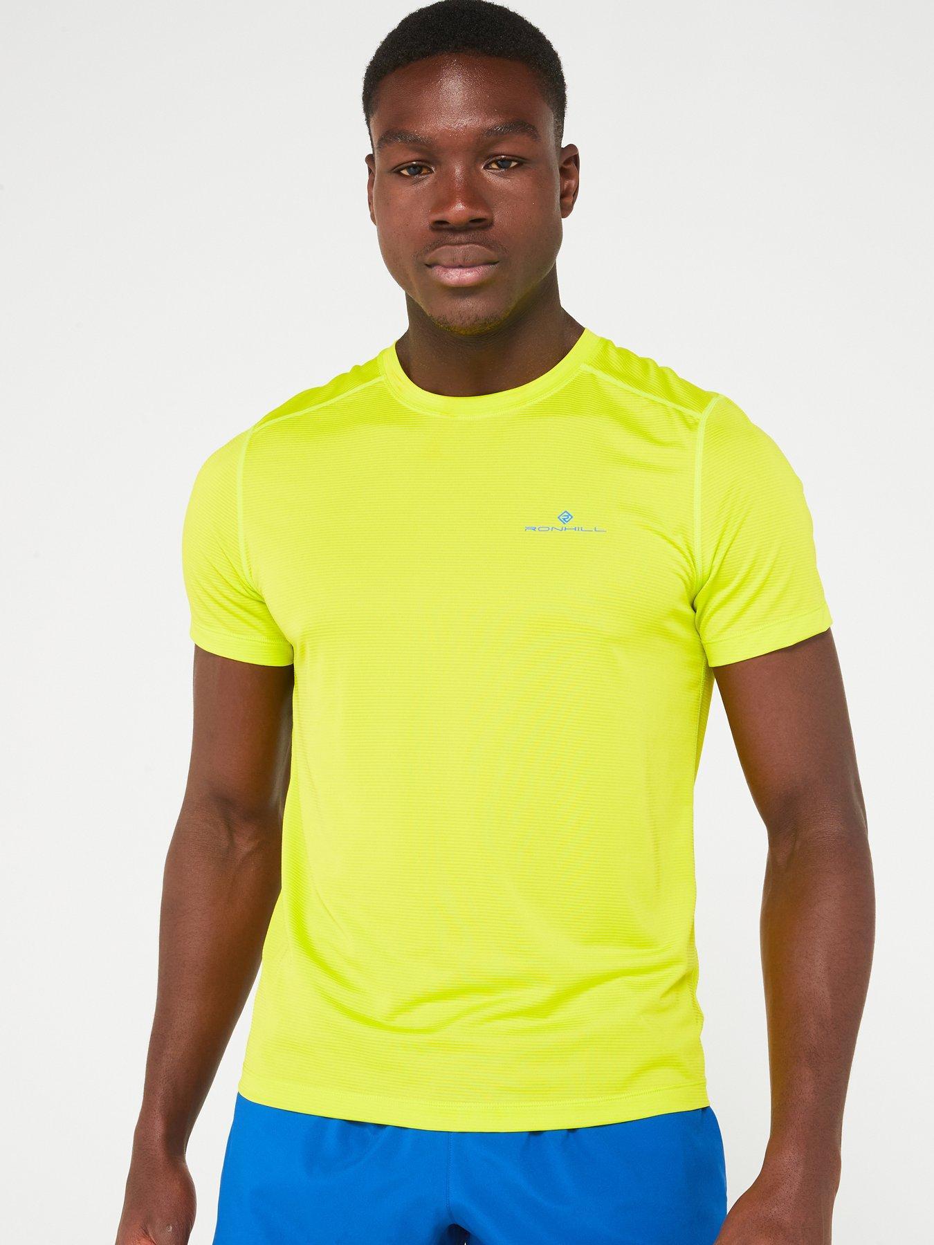 ronhill-mens-tech-running-short-sleeved-tee--yellow