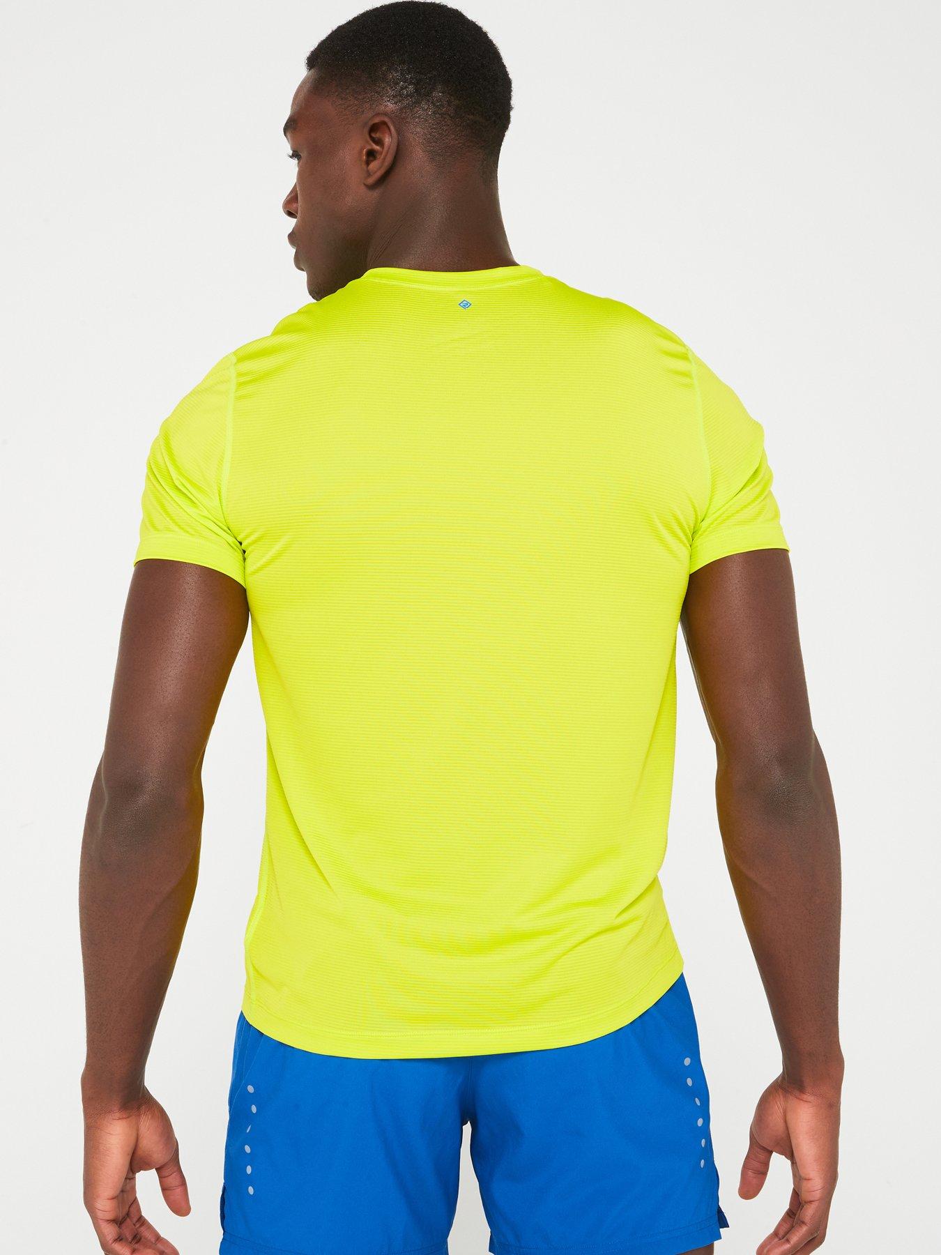 ronhill-mens-tech-running-short-sleeved-tee--yellowstillFront