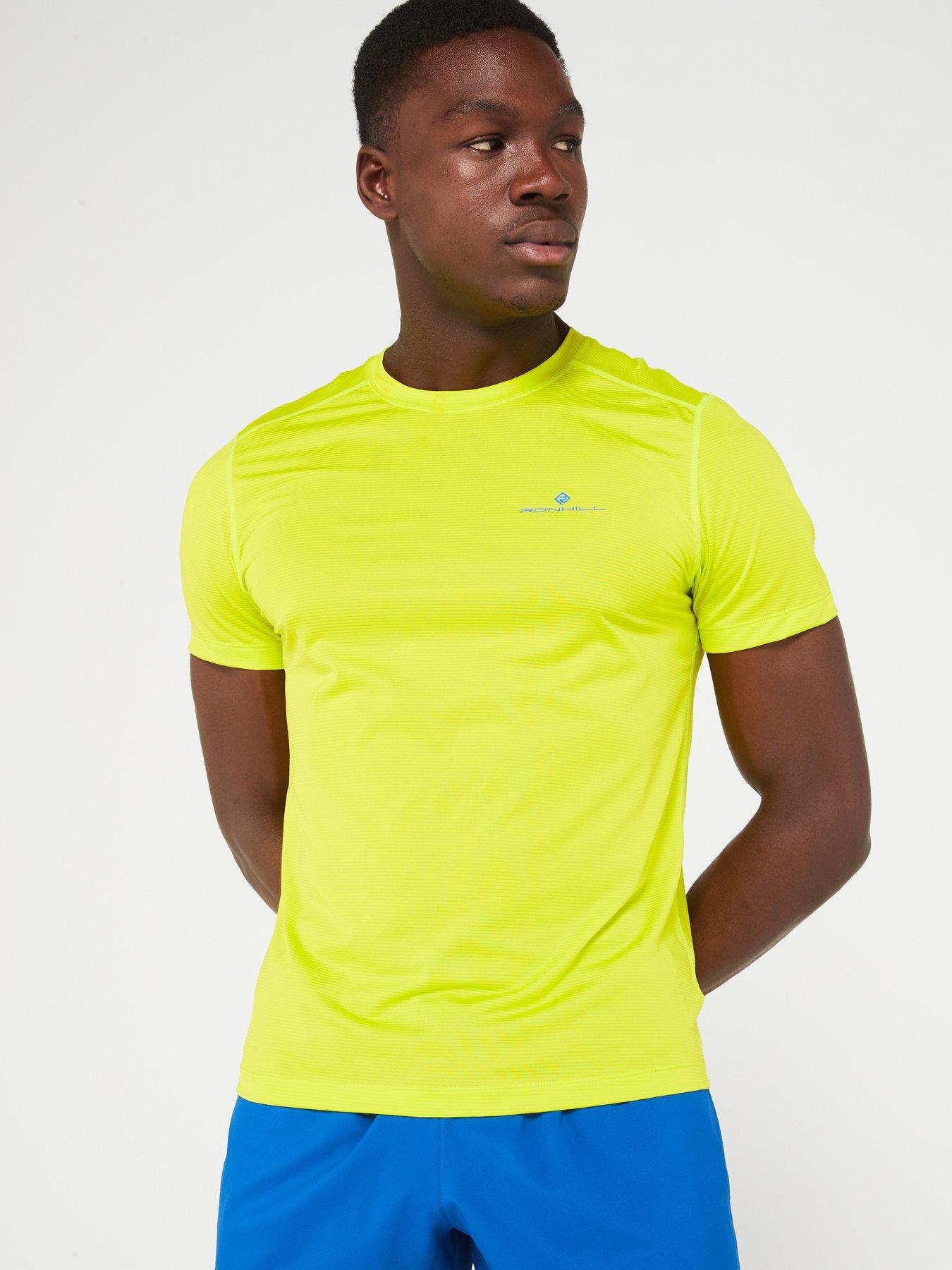 ronhill-mens-tech-running-short-sleeved-tee--yellowoutfit