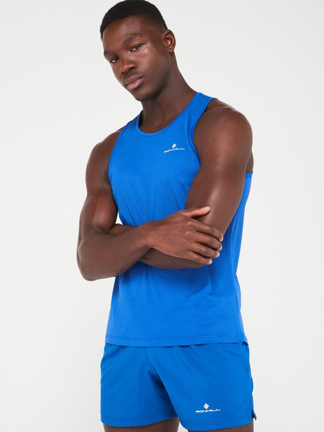 Image 1 of 6 of Ronhill Mens Core Running Vest-blue