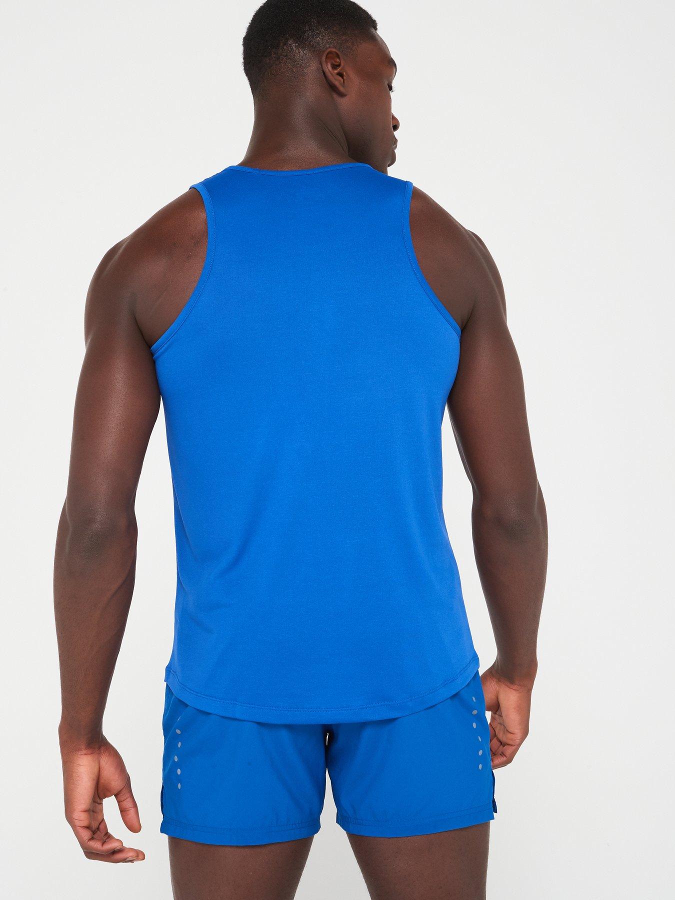 ronhill-mens-core-running-vest-bluestillFront