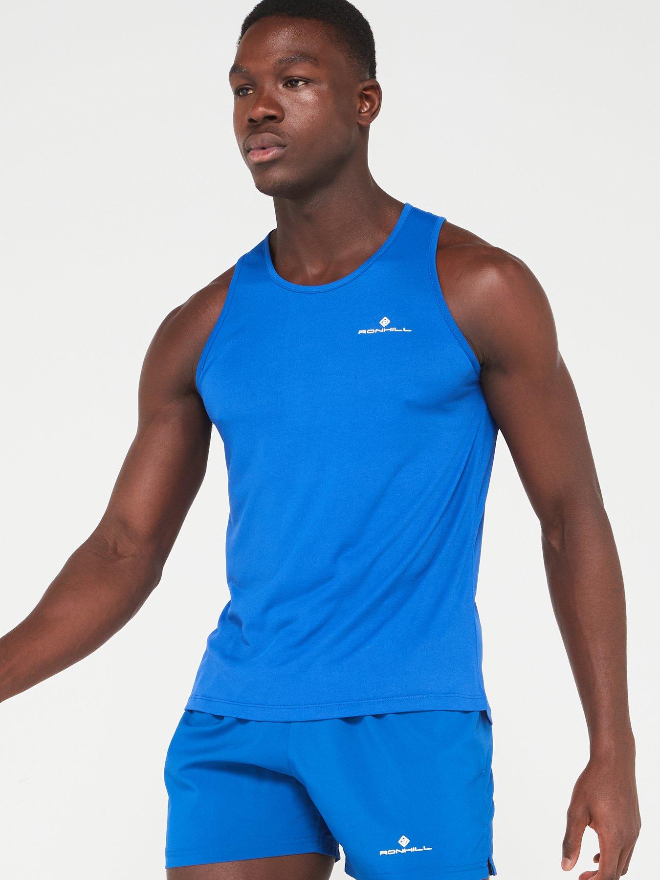Image 4 of 6 of Ronhill Mens Core Running Vest-blue