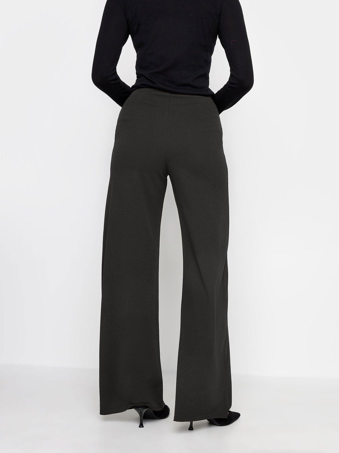 long-tall-sally-tall-black-button-detail-wide-leg-trouserstillFront