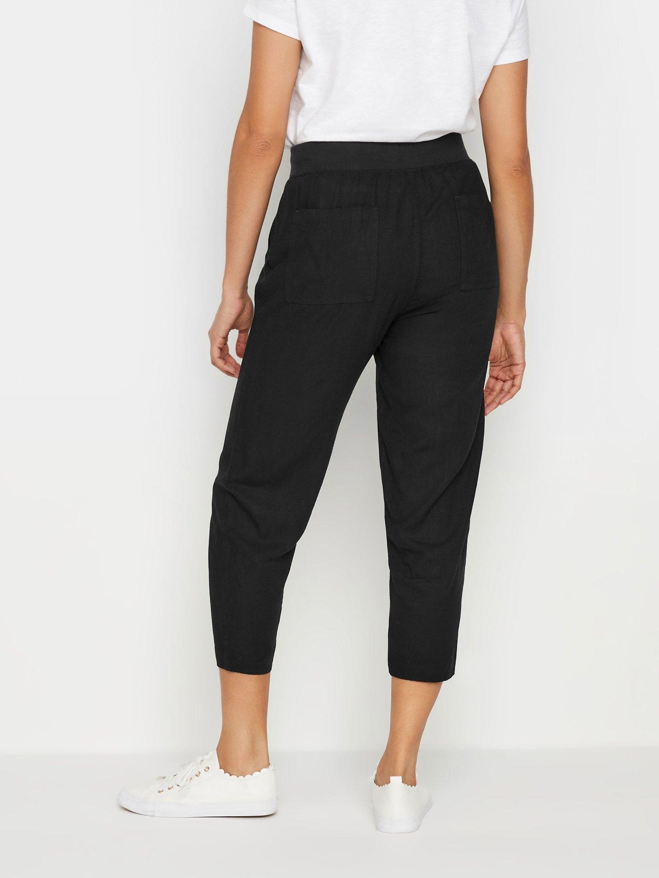 mco-black-linen-crop-joggersstillFront