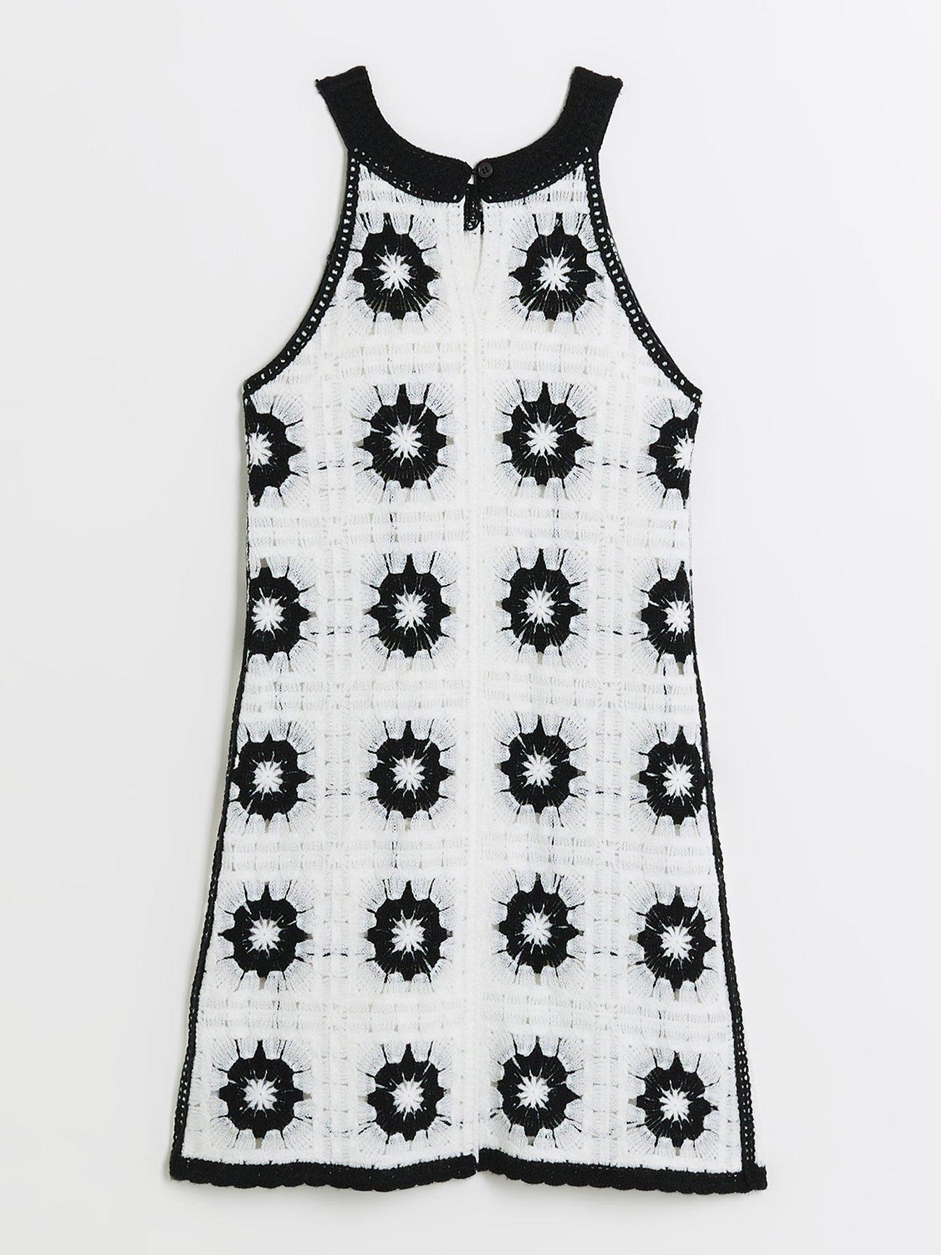 river-island-girls-crochet-flower-dress-blackback