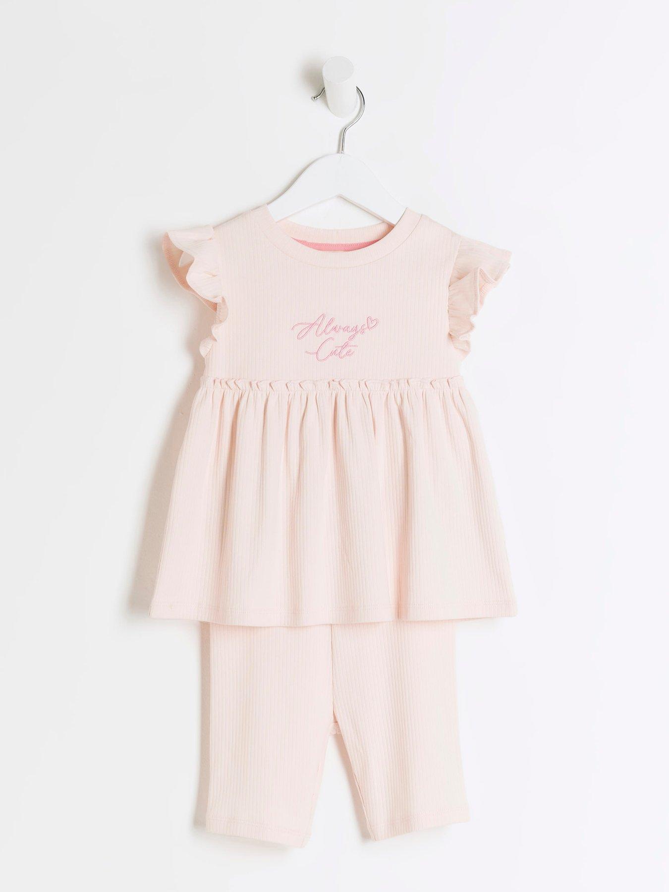 river-island-mini-mini-girls-ribbed-peplum-t-shirt-set-pinkstillFront