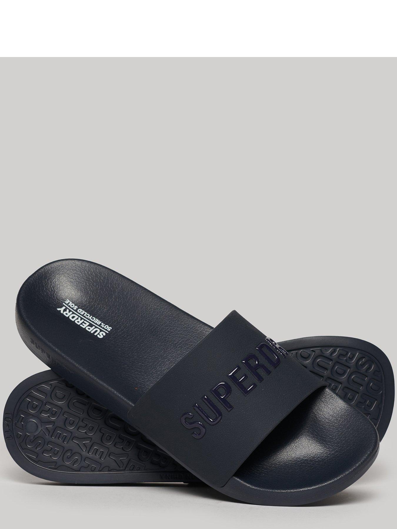 superdry-vegan-logo-pool-sliders-blackstillFront