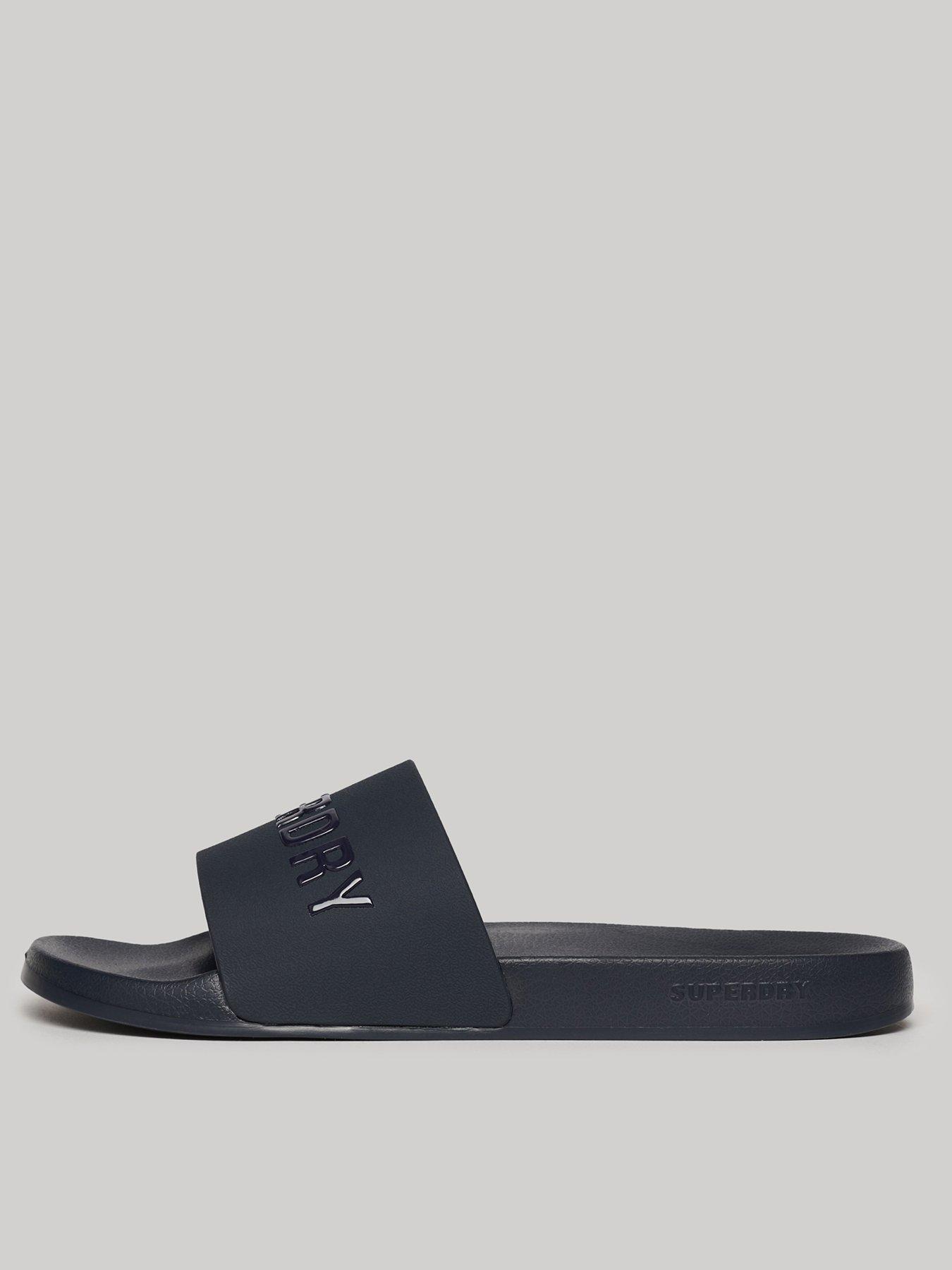 superdry-vegan-logo-pool-sliders-navy