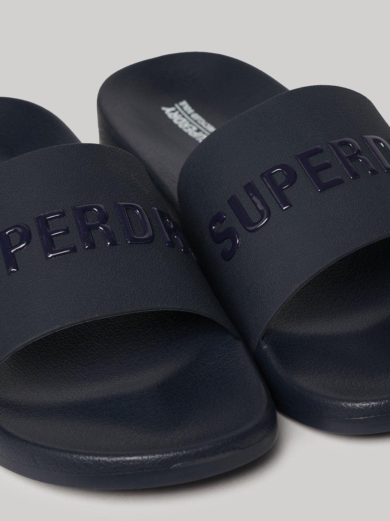 superdry-vegan-logo-pool-sliders-navyoutfit