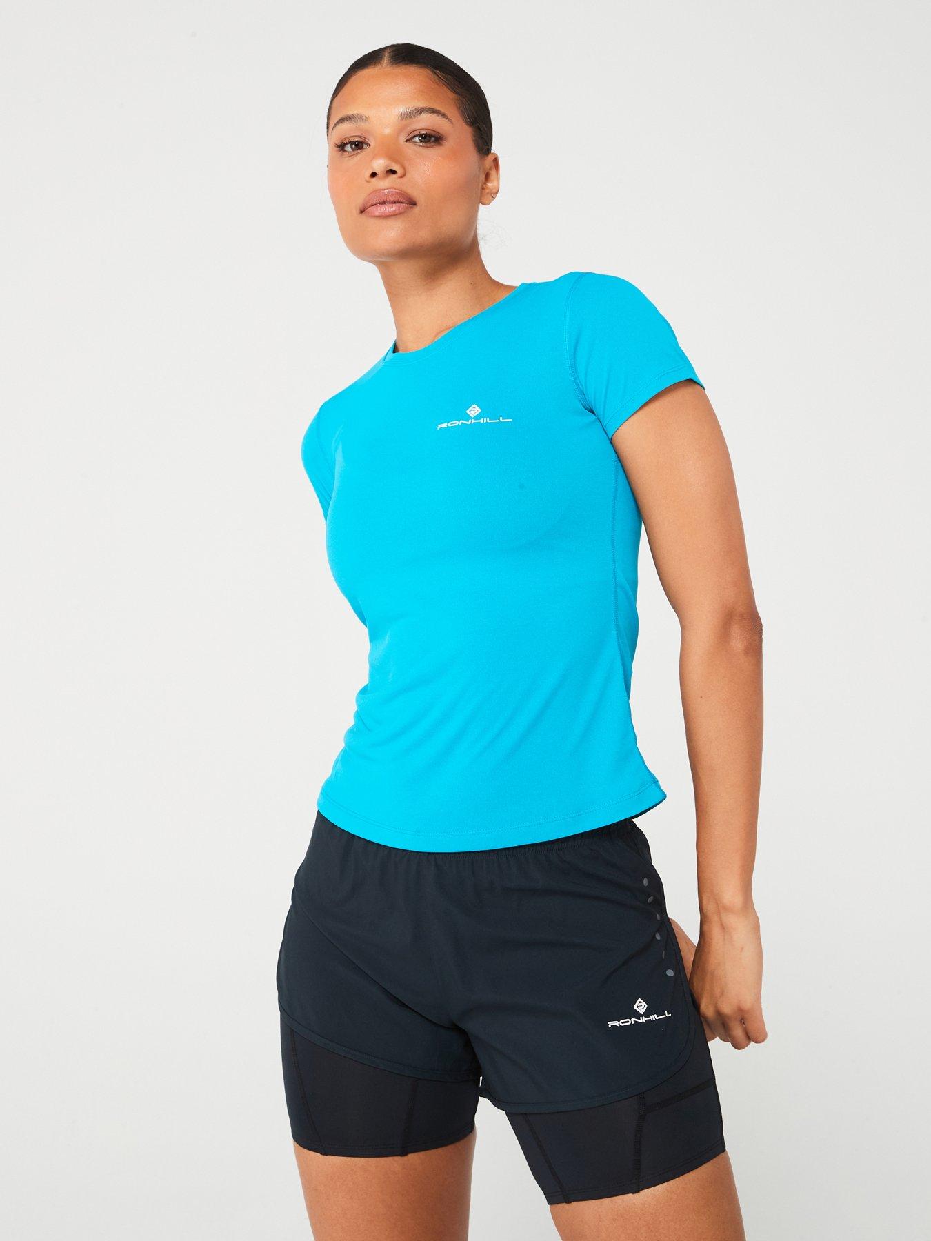 ronhill-womens-core-running-short-sleeved-tee-bluewhite