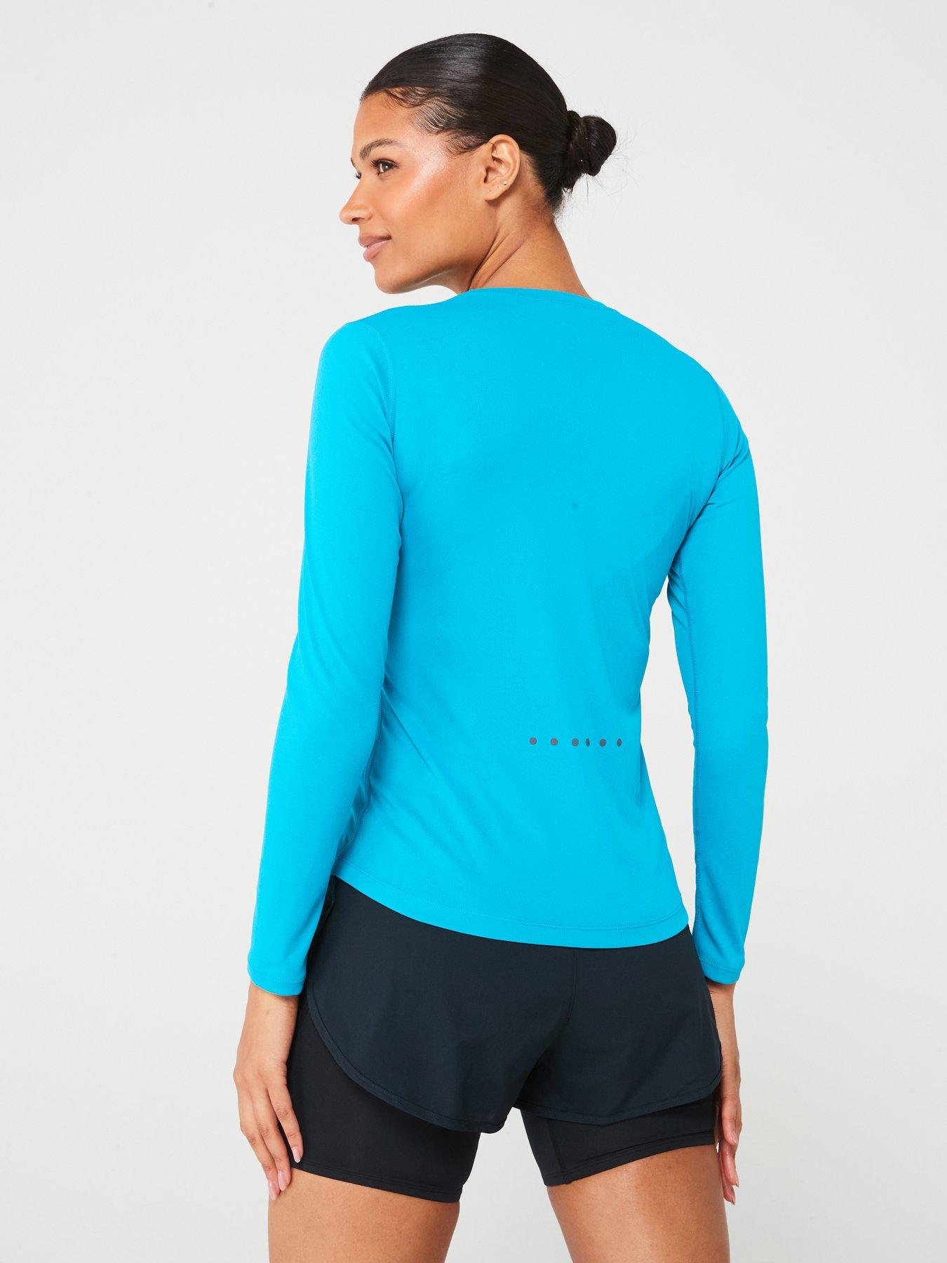 ronhill-womens-core-long-sleeve-running-tee--bluewhitestillFront