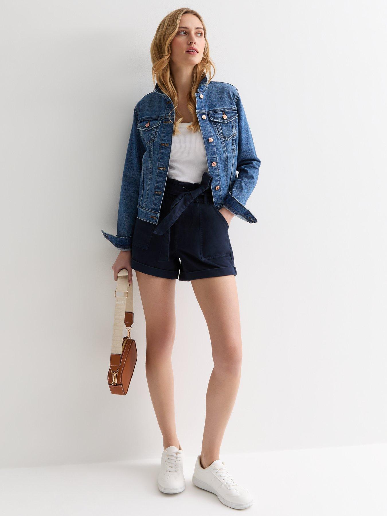 new-look-navy-high-waist-paperbag-shortsback