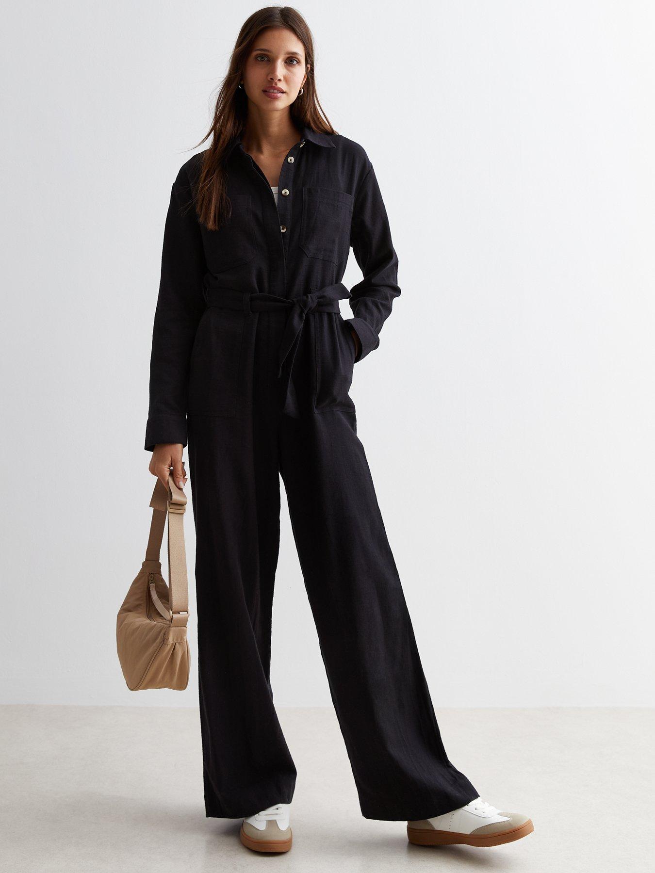 new-look-black-belted-wide-leg-utility-jumpsuit