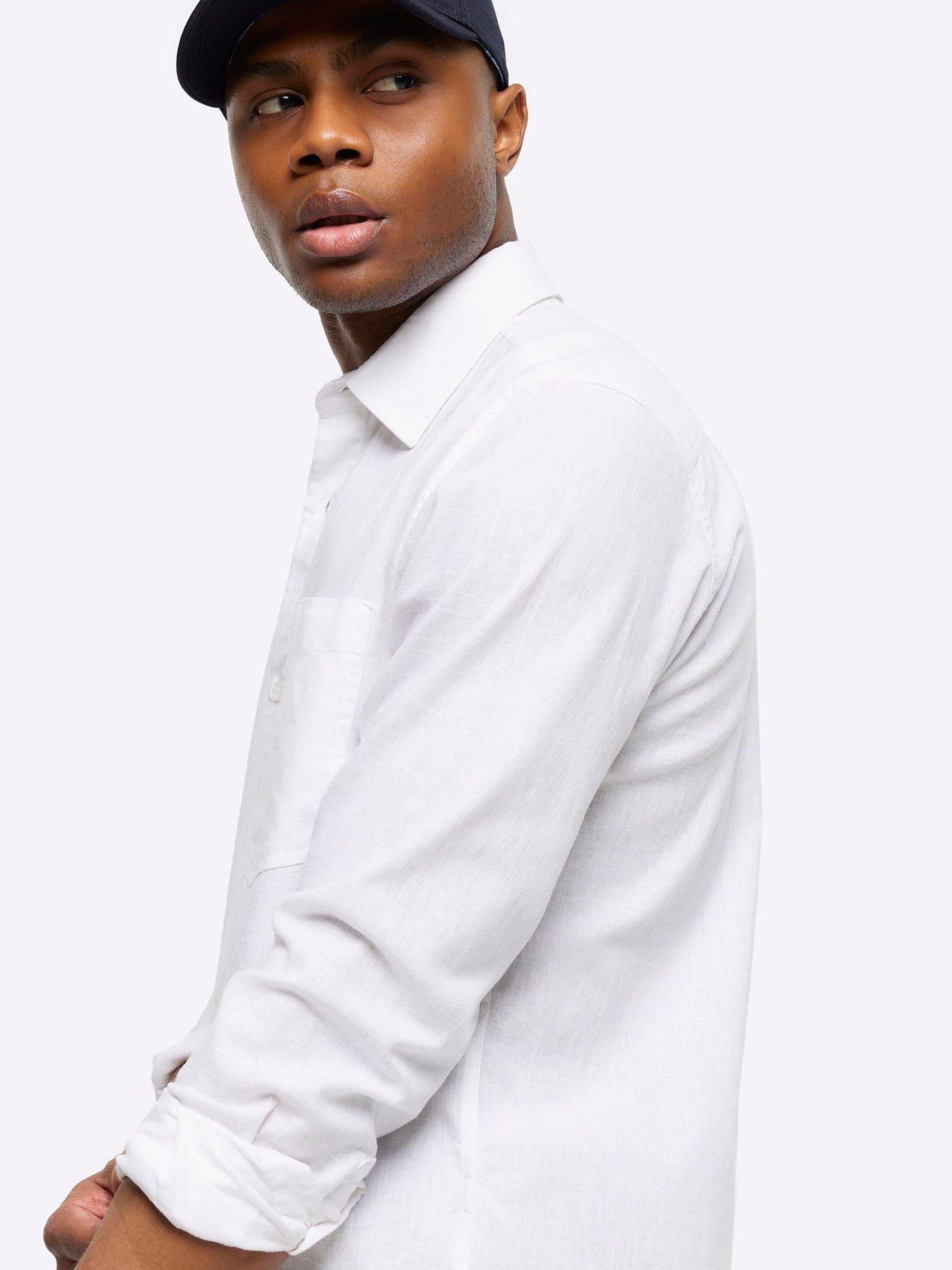 river-island-river-island-long-sleeve-linen-shirt-whiteoutfit