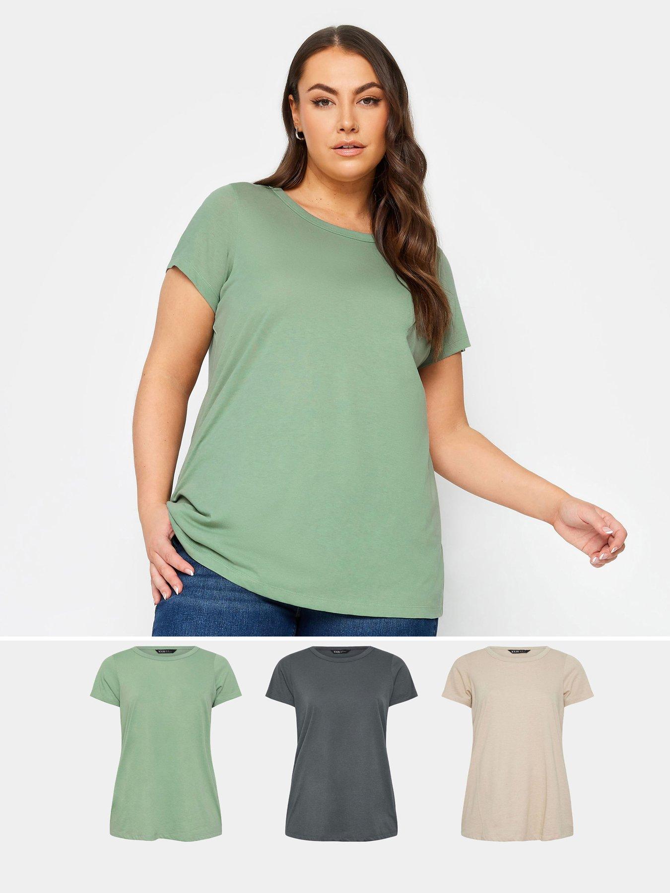 undefined Curve Core Basic T-Shirt 3 Pack Iceburg/ Flat Grey/ Neutral