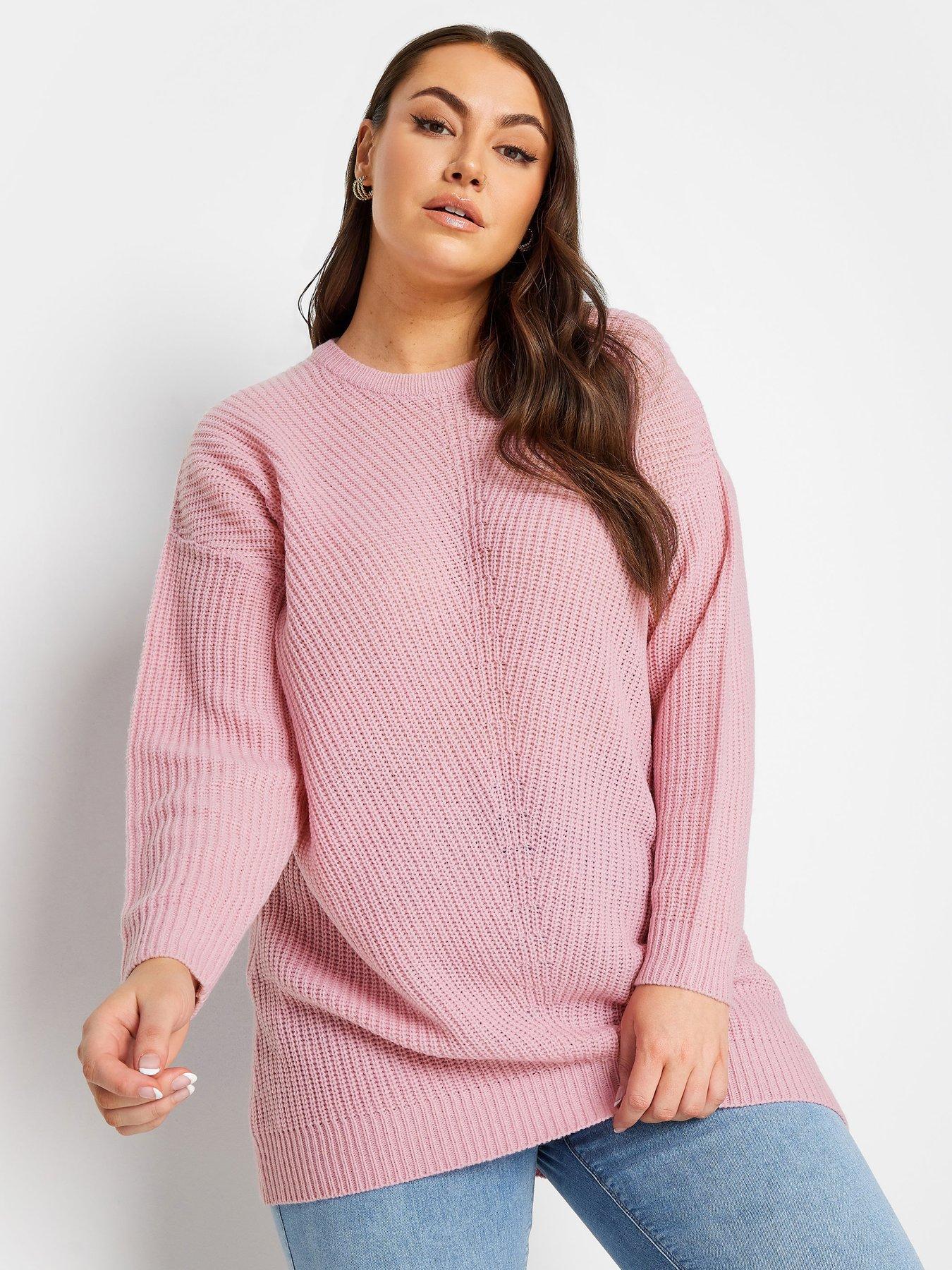 yours-curve-essential-jumper-cameo-pinkfront