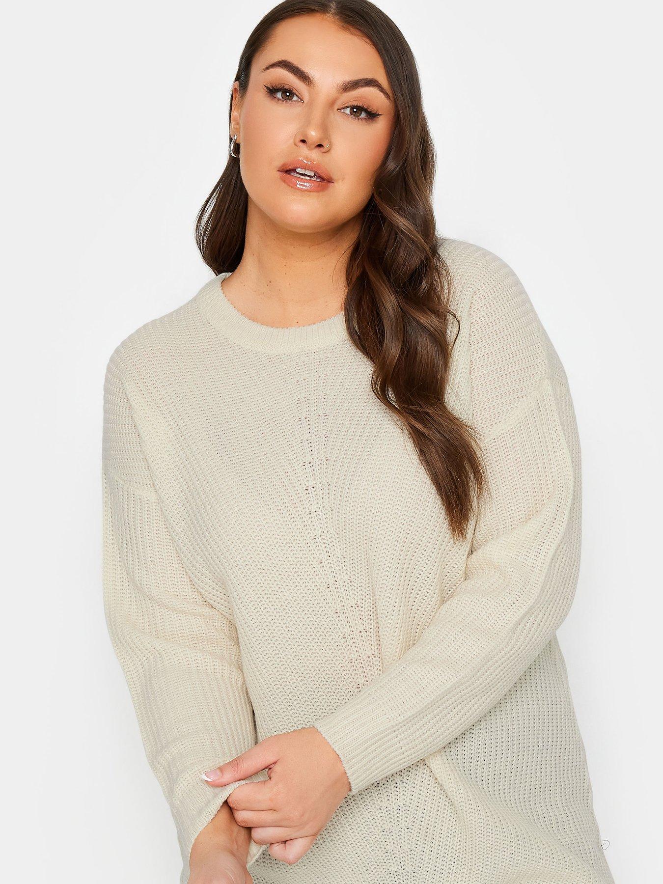 yours-curve-essential-jumper-creamoutfit