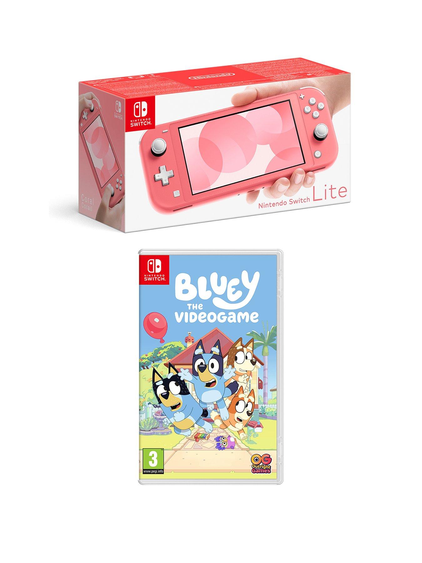 undefined Nintendo Switch Lite Turquoise Console with  &  Bluey: The Videogame Switch