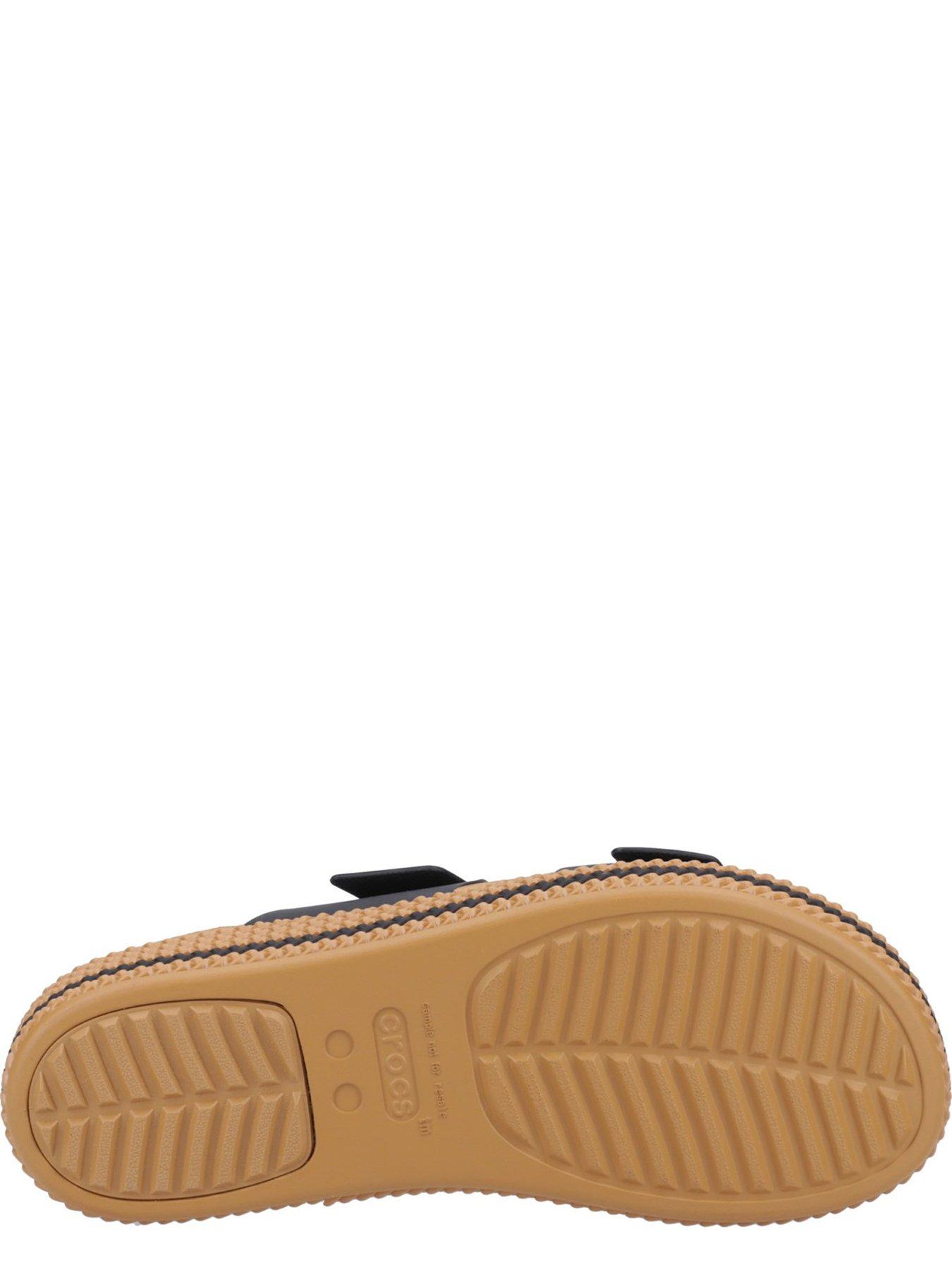 Image 4 of 4 of Crocs Brooklyn Buckle Wedge Sandal - Black
