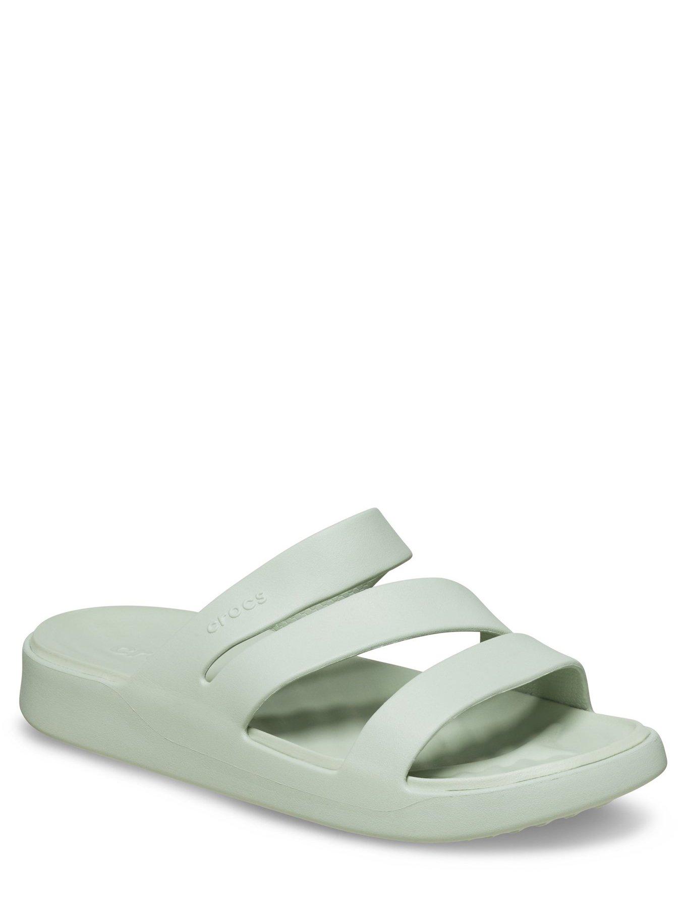 crocs-getaway-strappy-flat-sandals-plaster-greenstillFront