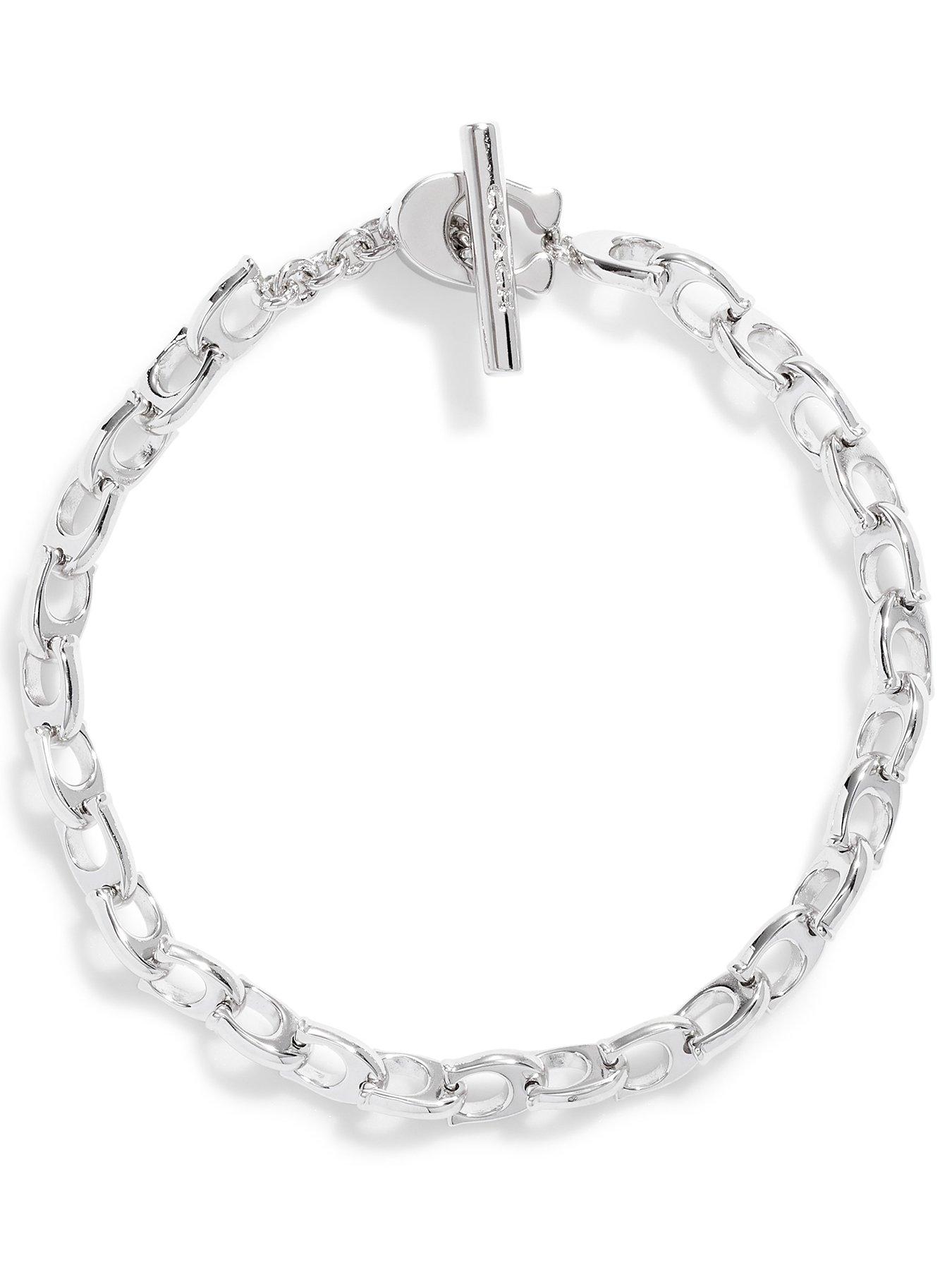 undefined Coach Bracelet Link C Chain - Silver