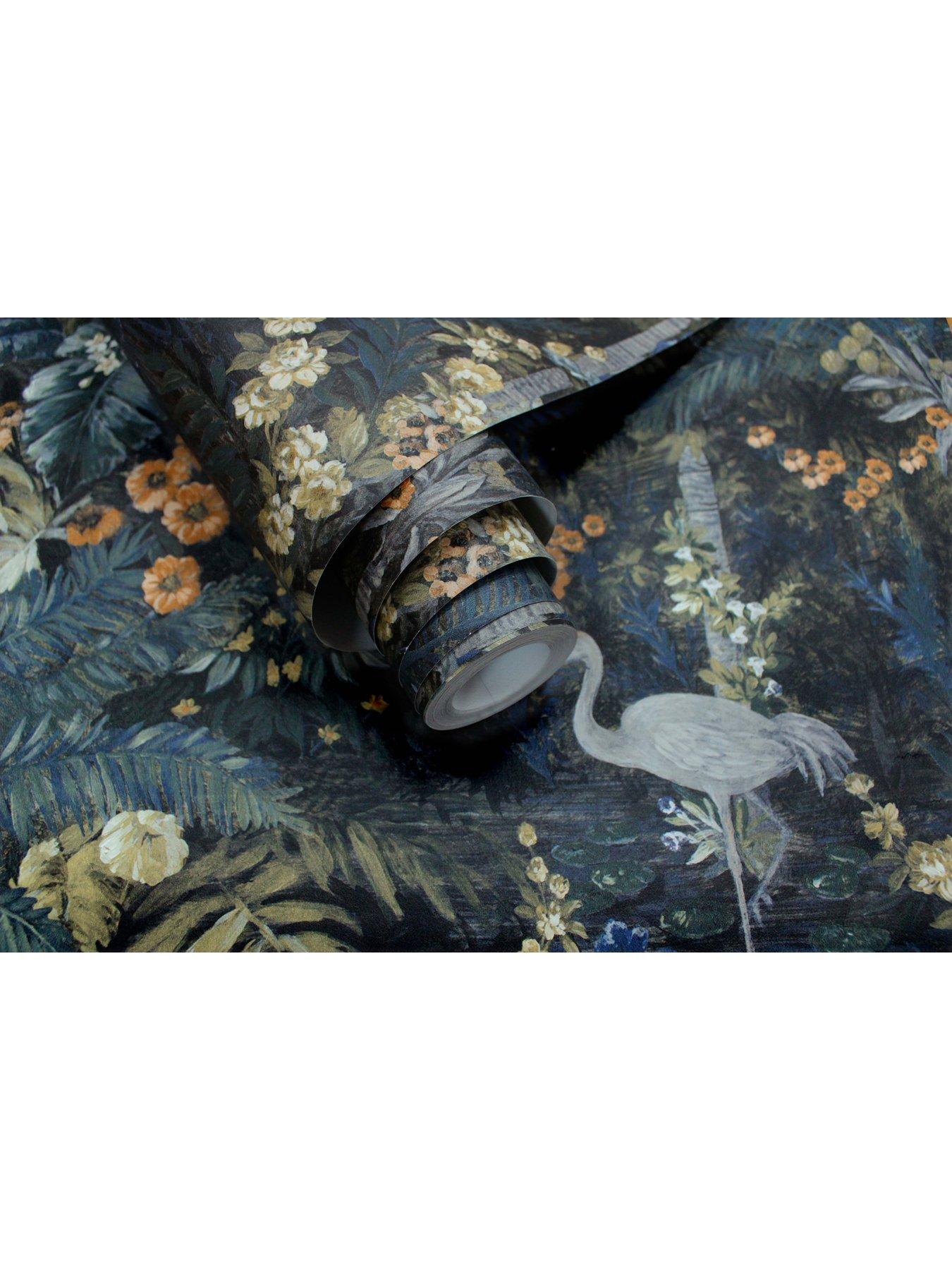 Image 5 of 5 of Holden Decor Jungle Paradise Wallpaper - Navy