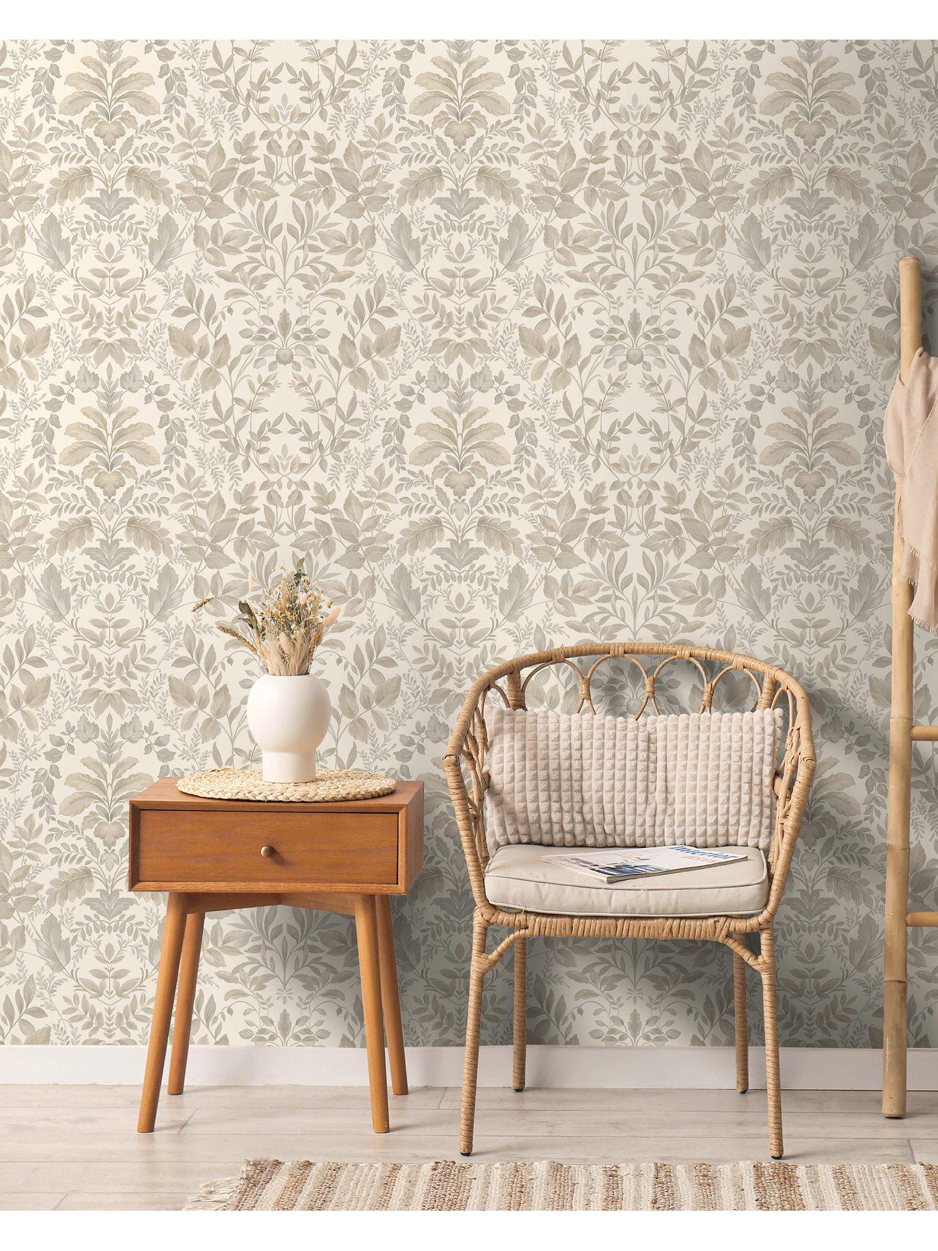 holden-decor-leaf-damask-wallpaper-beigestillFront