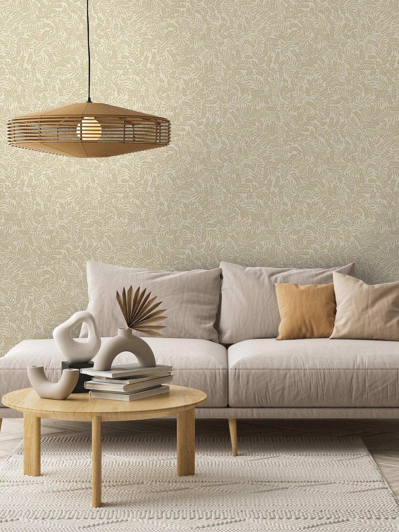 holden-decor-mini-leaf-trail-wallpaper-in-beige