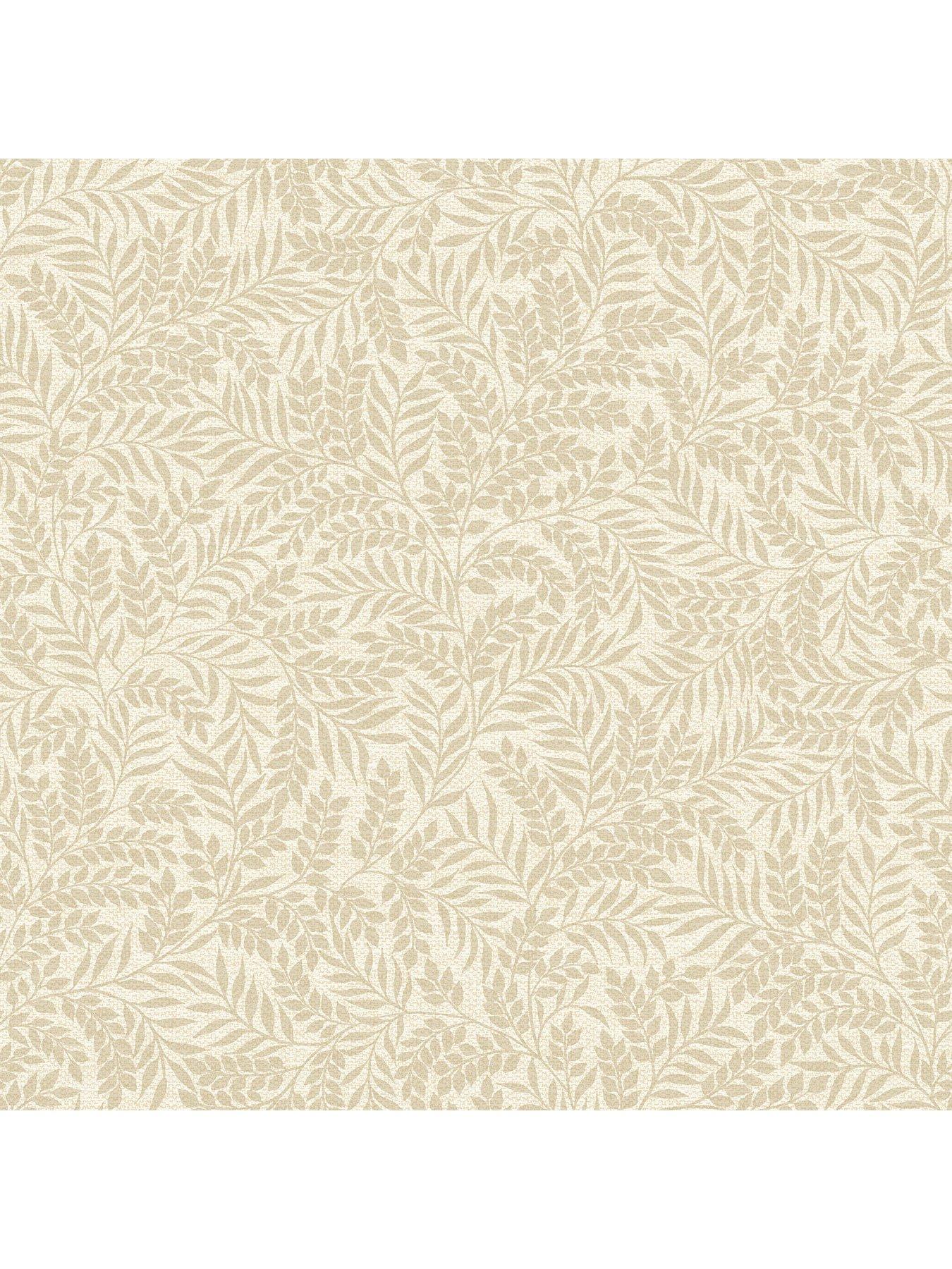 Image 5 of 6 of Holden Decor Mini Leaf Trail Wallpaper in Beige