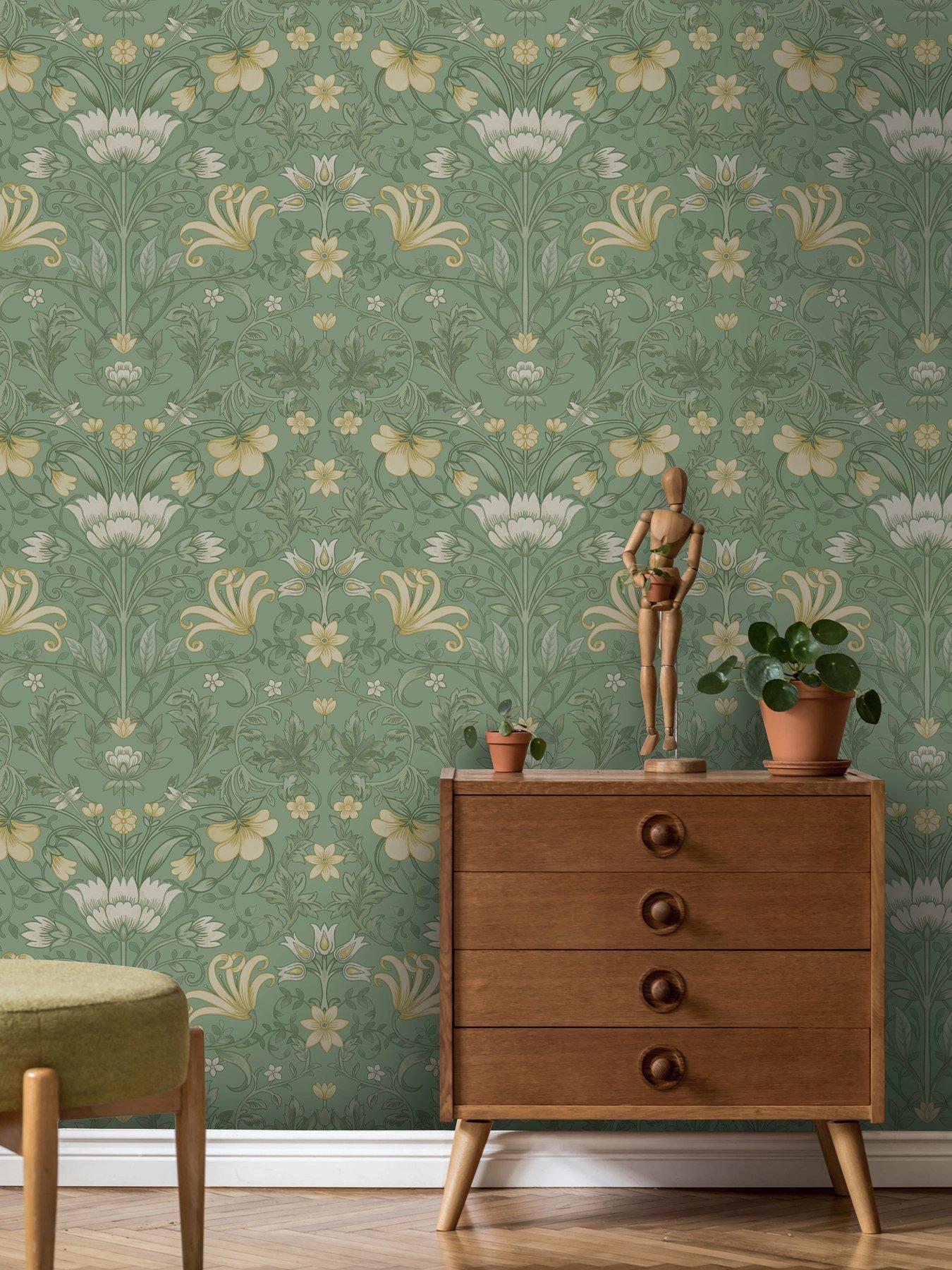 holden-decor-vintage-floral-wallpaper-in-greenfront