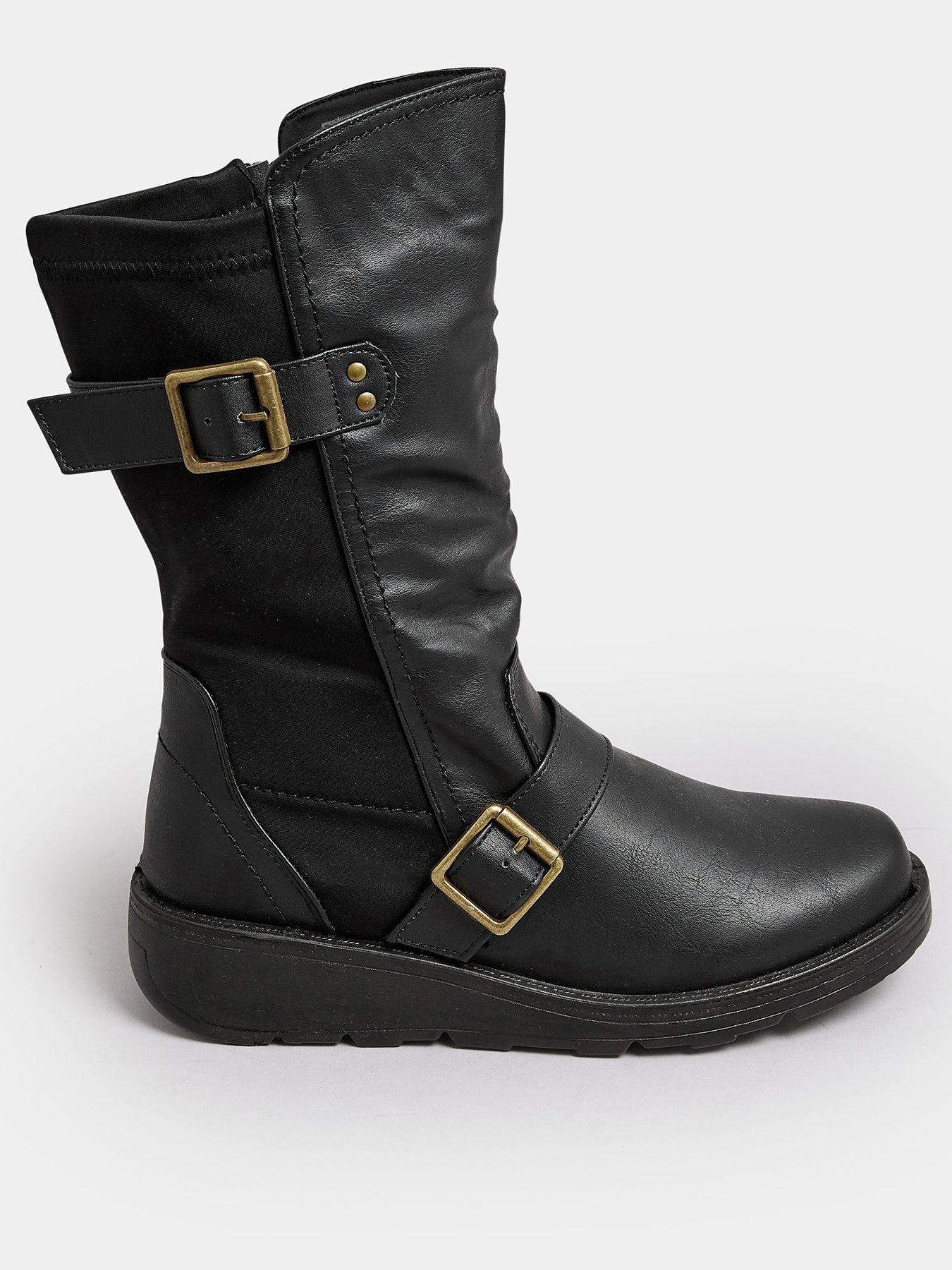 Wide fit 2024 wedge boot