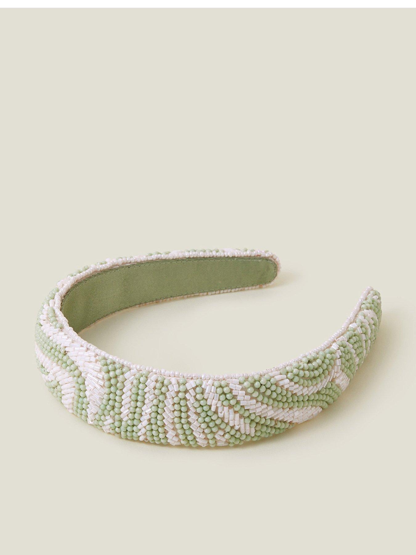 Image 1 of 3 of Accessorize Zebra Beaded Headband
