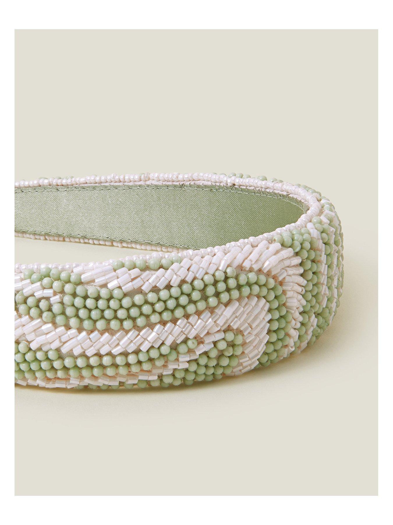 Image 3 of 3 of Accessorize Zebra Beaded Headband