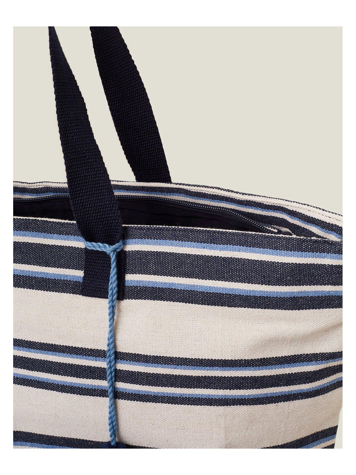 Accessorize Stripe Beach Tote Bag Very Ireland