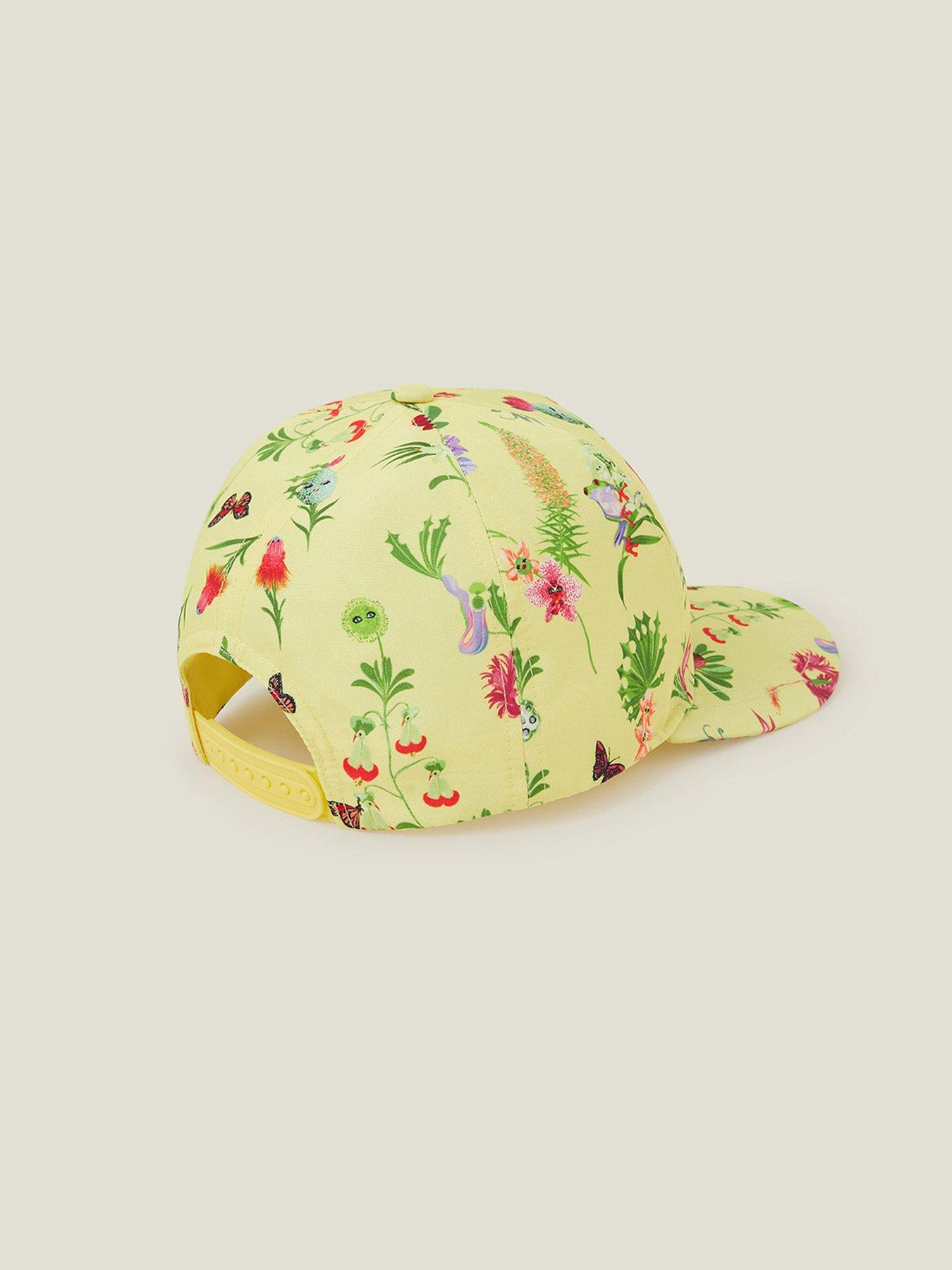 accessorize-girls-floral-print-cap-yellowback